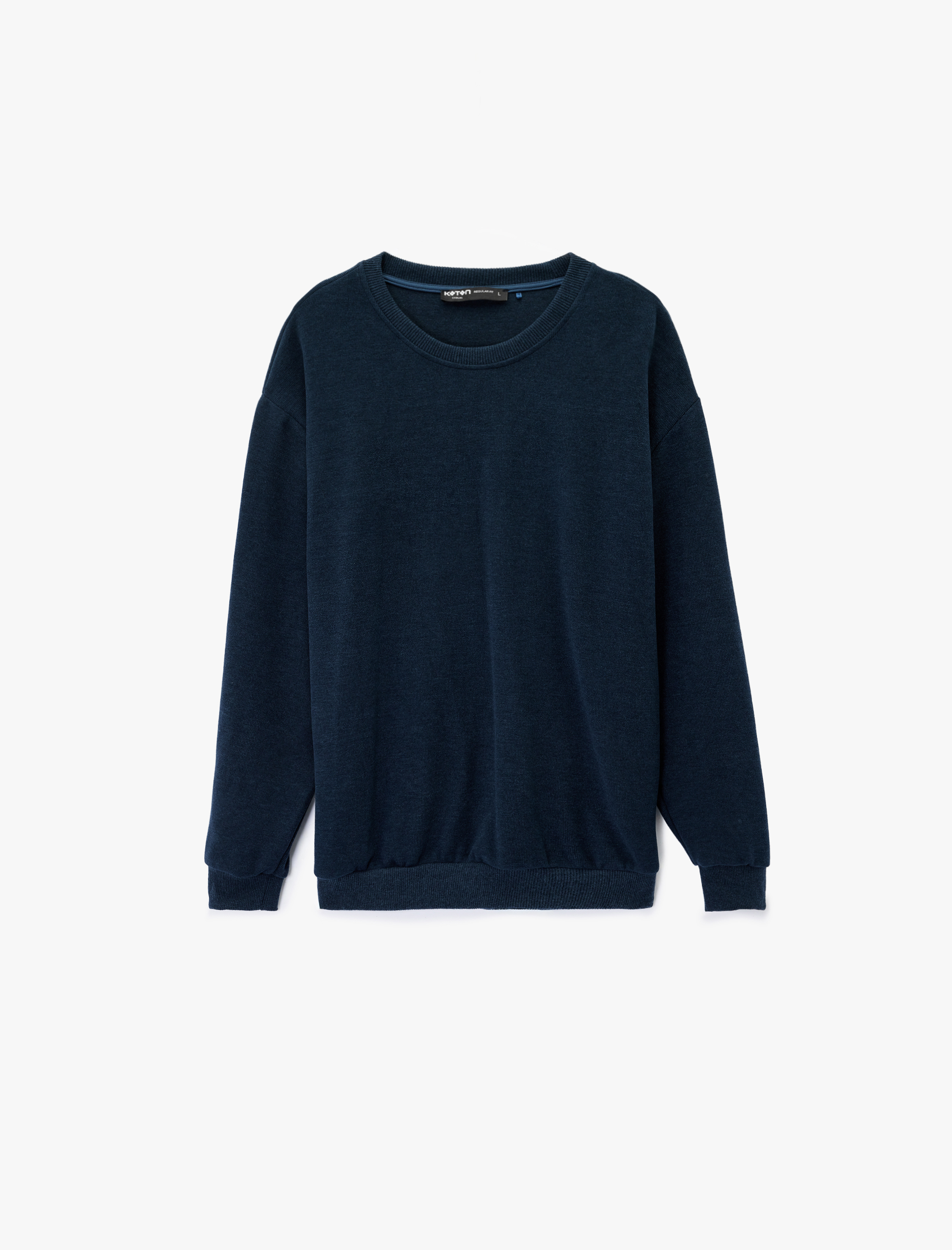   Uzun Kollu Bisiklet Yaka Oversize Sweatshirt