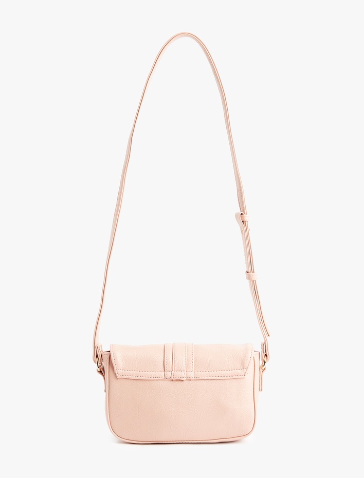 Kadın Suni Deri Metal Tokalı Askılı Çapraz Çanta