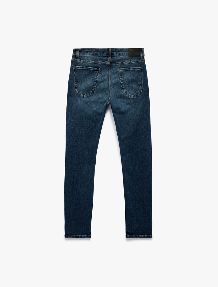  Pamuklu Normal Bel Straight Fit Jean Pantolon - Mark Jean