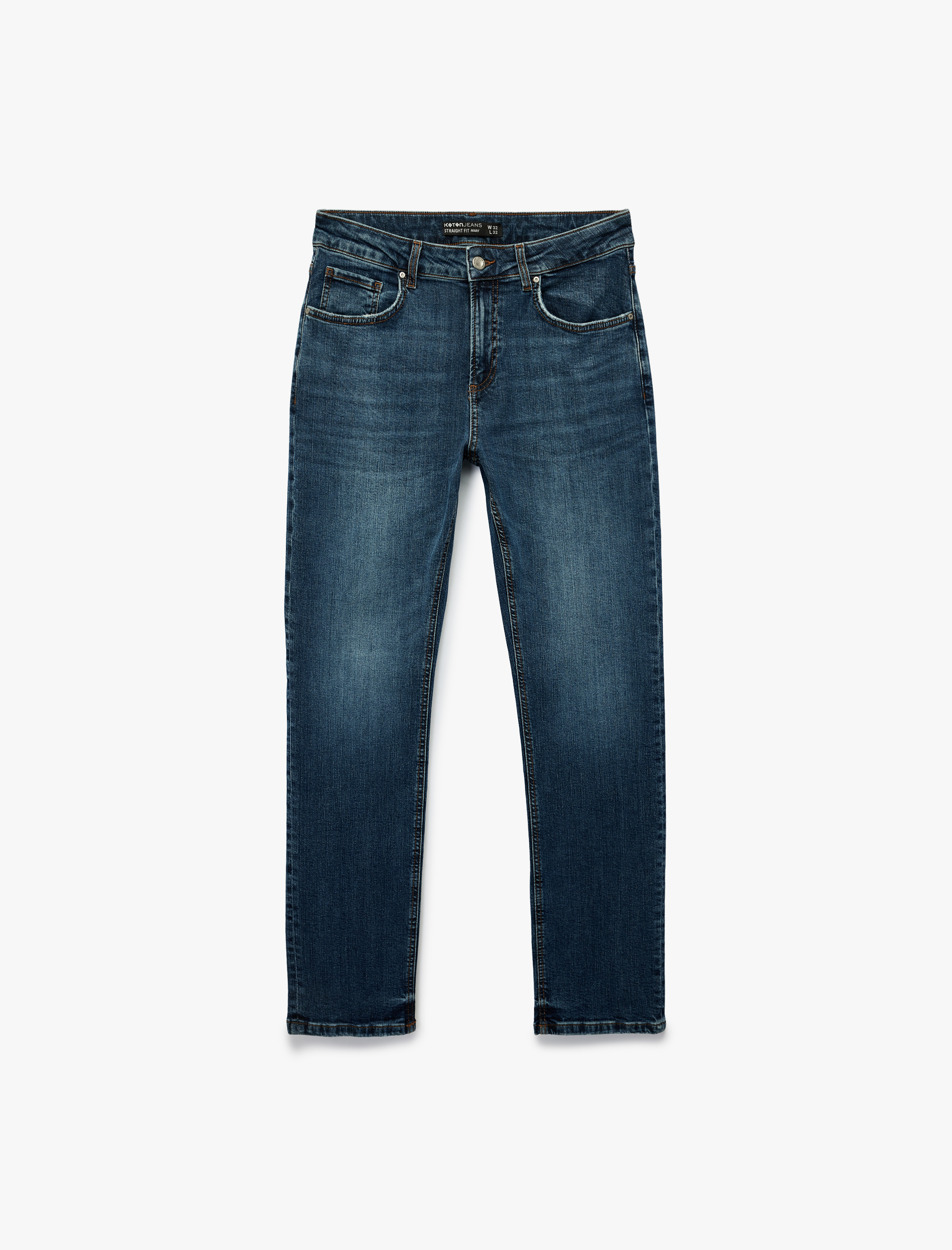  Pamuklu Normal Bel Straight Fit Jean Pantolon - Mark Jean