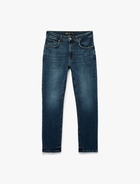 Pamuklu Normal Bel Straight Fit Jean Pantolon - Mark Jean