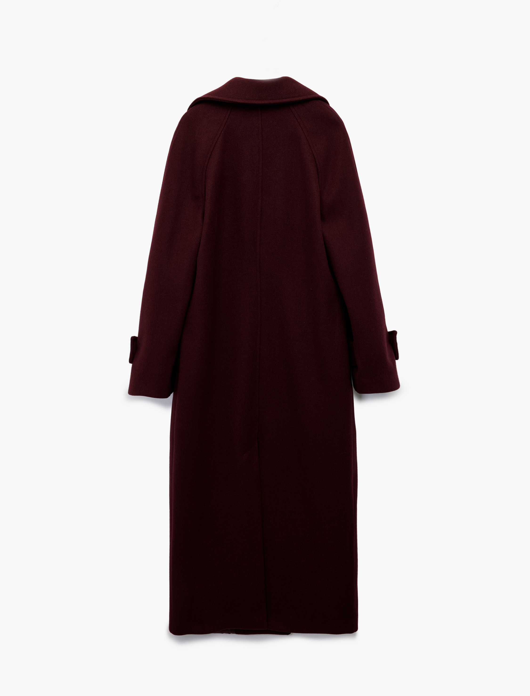   Koton X Melis Ağazat - Oversize Kaban Kruvaze Uzun Kollu Cepli Düğmeli