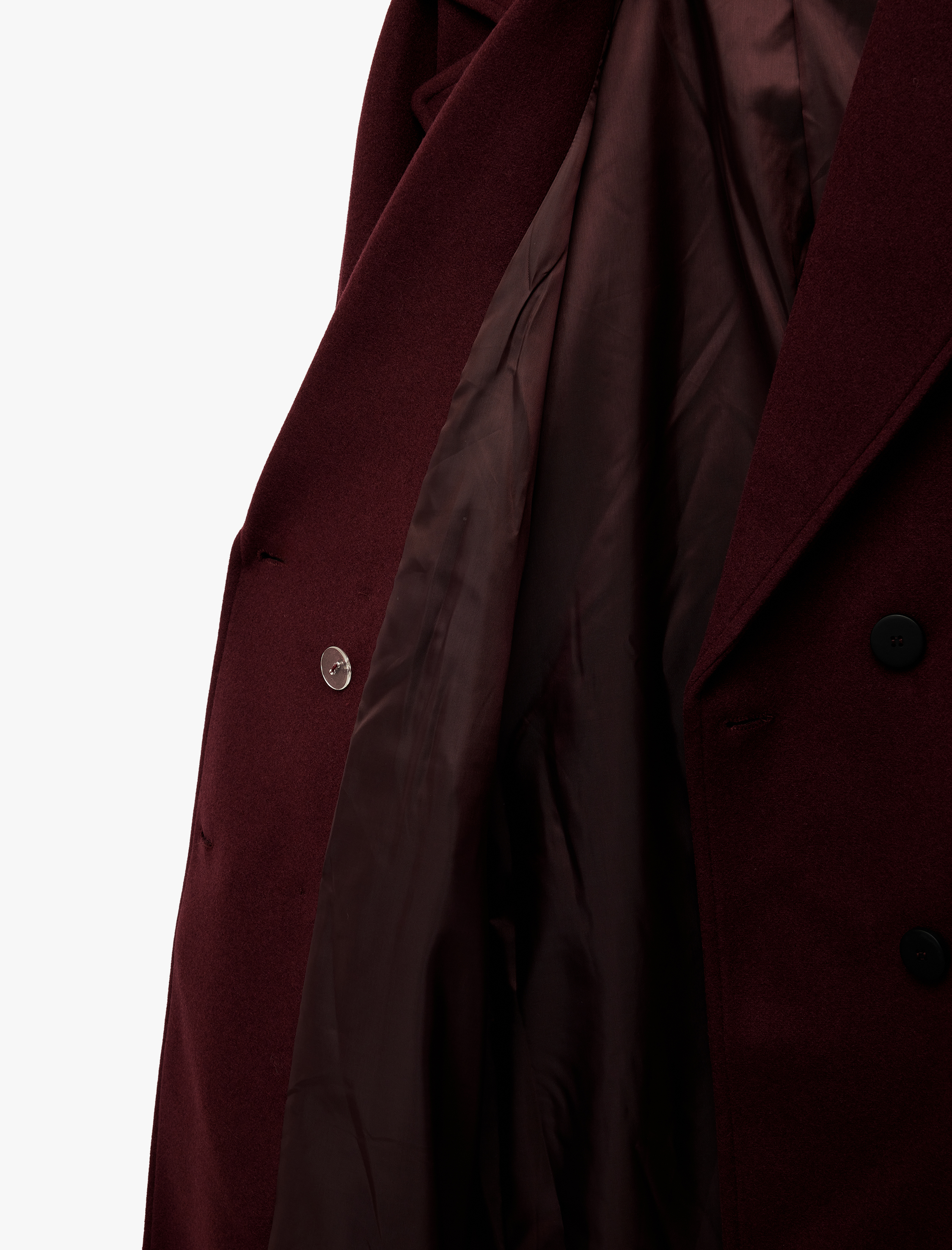   Koton X Melis Ağazat - Oversize Kaban Kruvaze Uzun Kollu Cepli Düğmeli