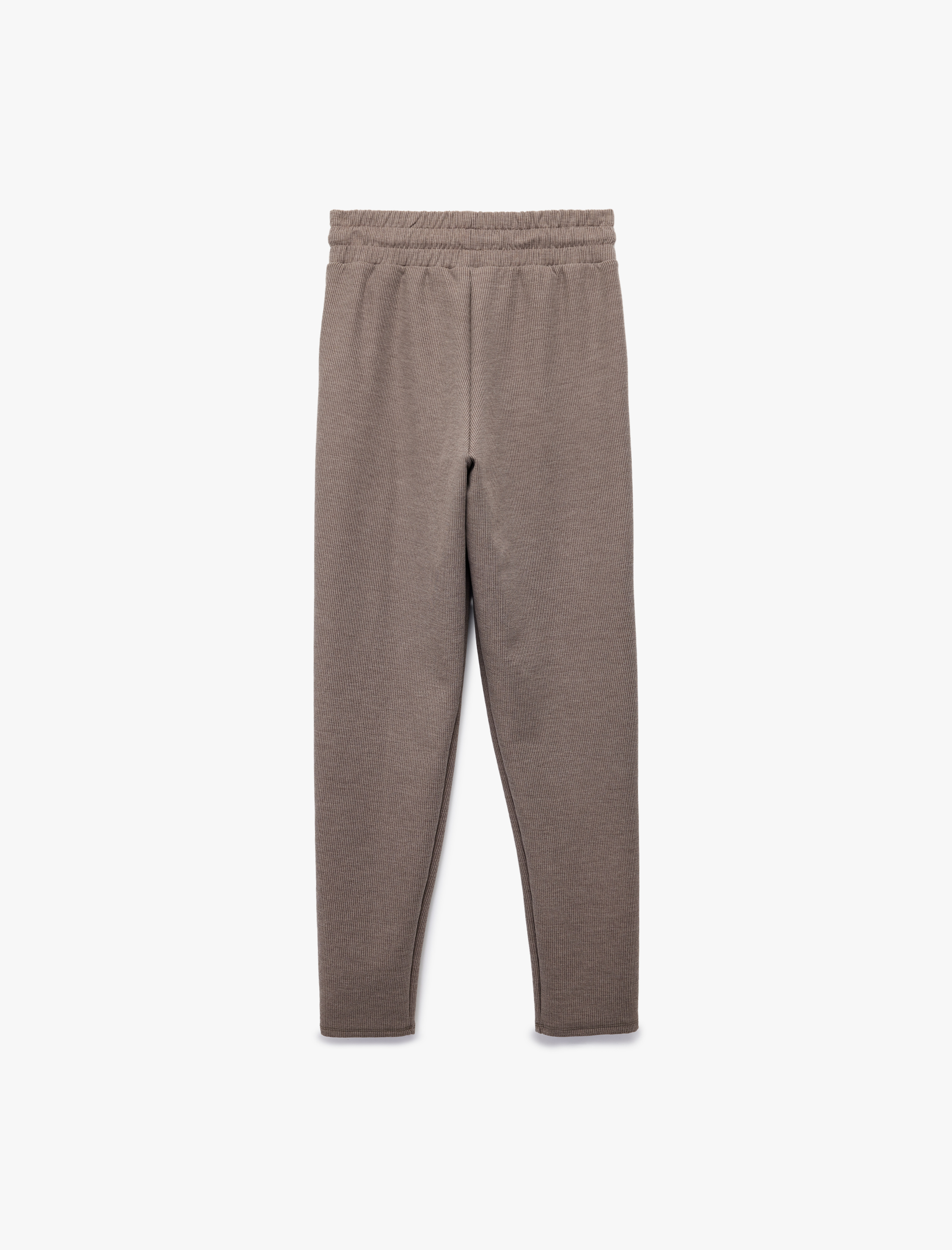   Cep Detaylı Dokulu Beli Bağlamalı Pijama Altı