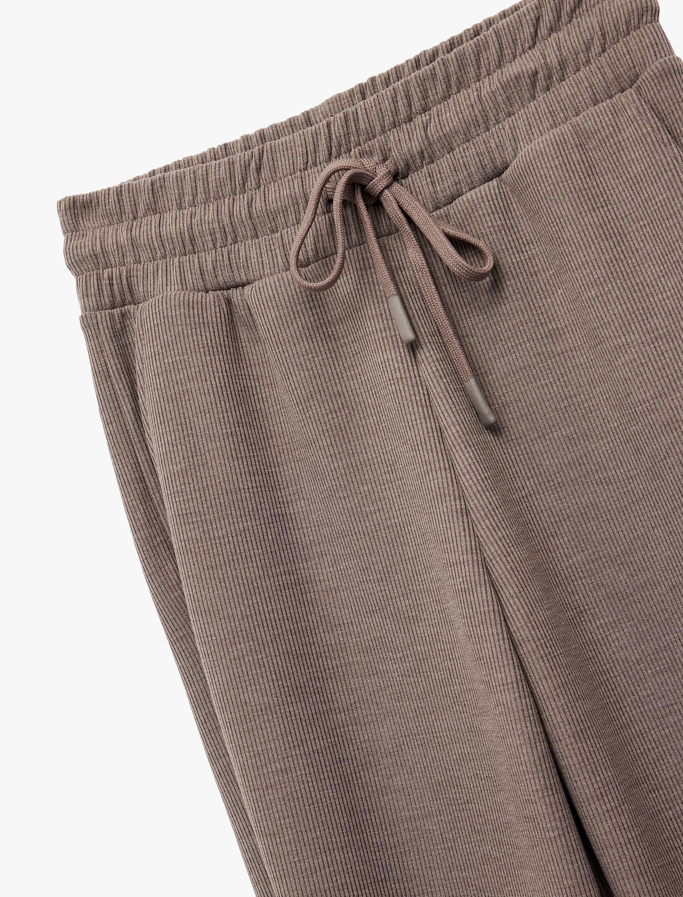   Cep Detaylı Dokulu Beli Bağlamalı Pijama Altı