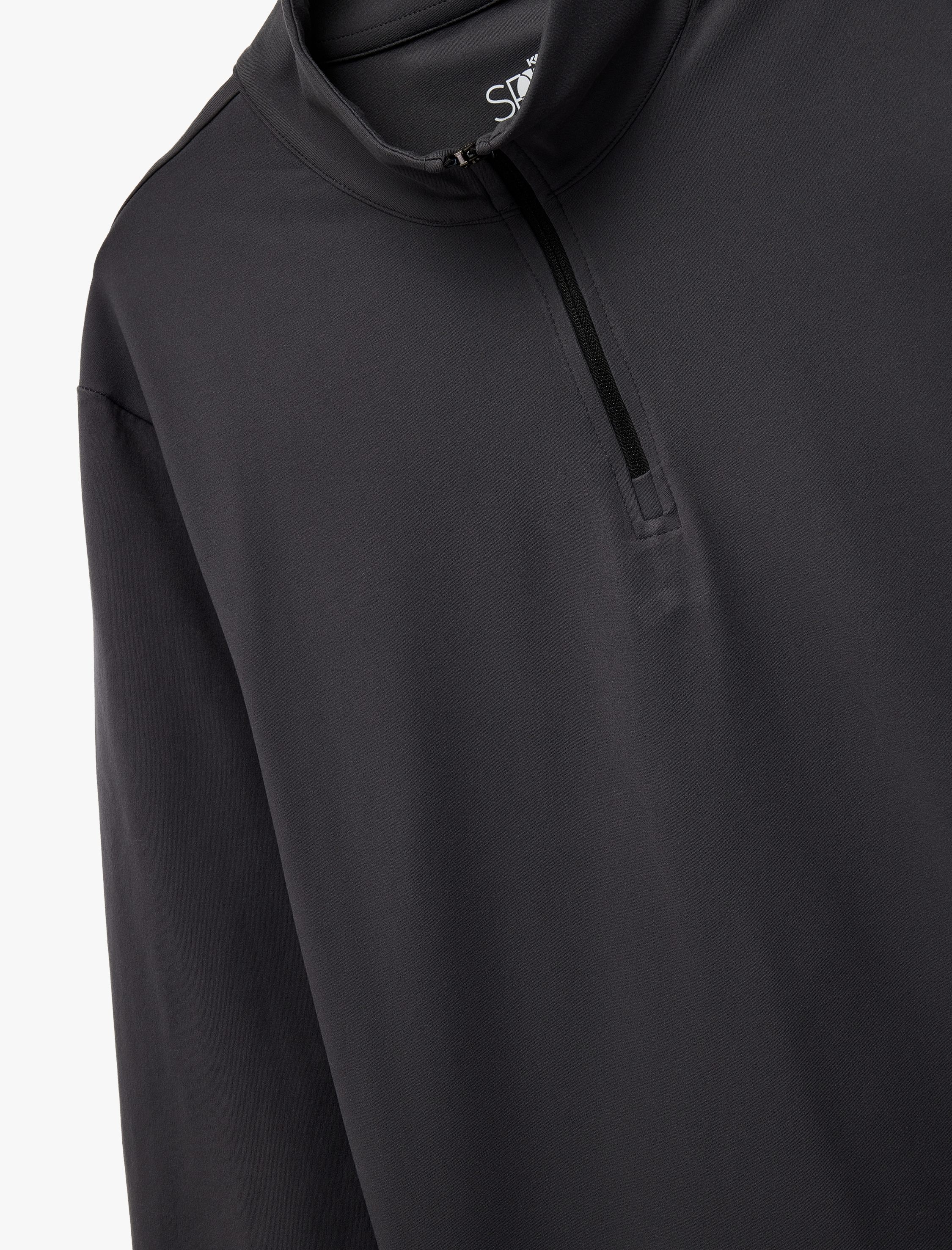   Uzun Kollu Dik Yaka Yarım Fermuarlı Oversize Spor Sweatshirt