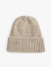 Kırçıllı Katlı Örgü Bere