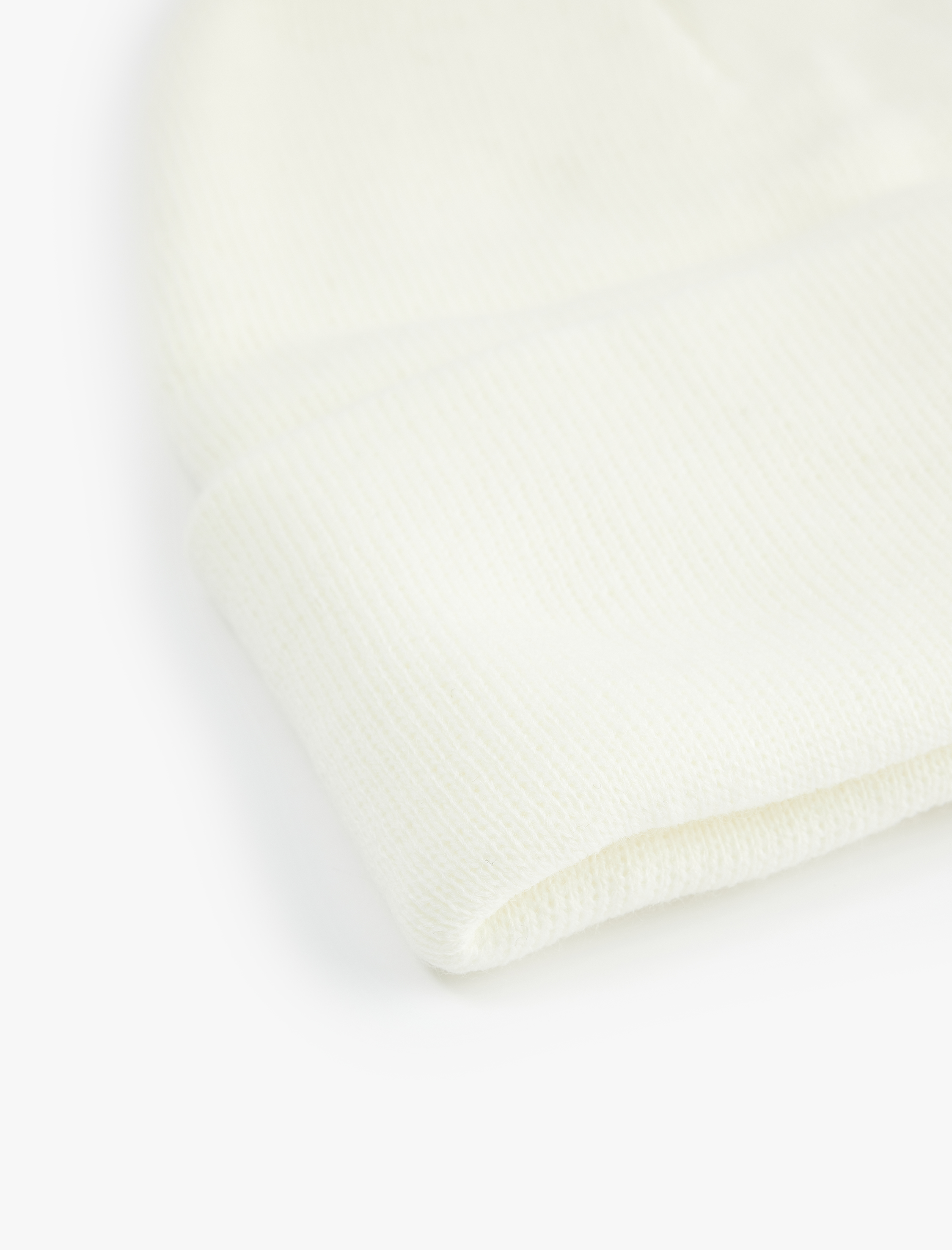  Kadın Katlı Basic Triko Bere