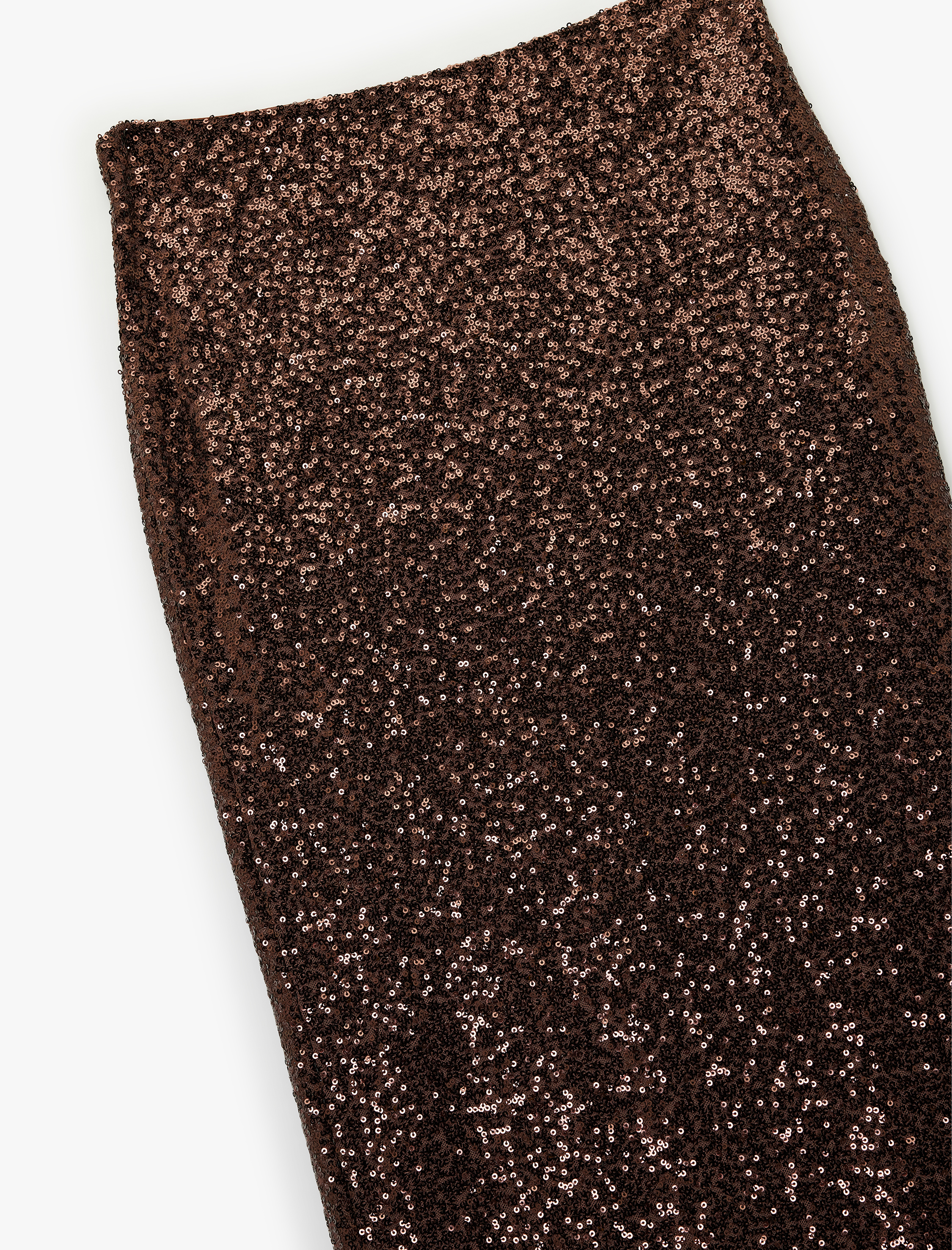   Pullu Payetli Slim Fit Midi Abiye Etek