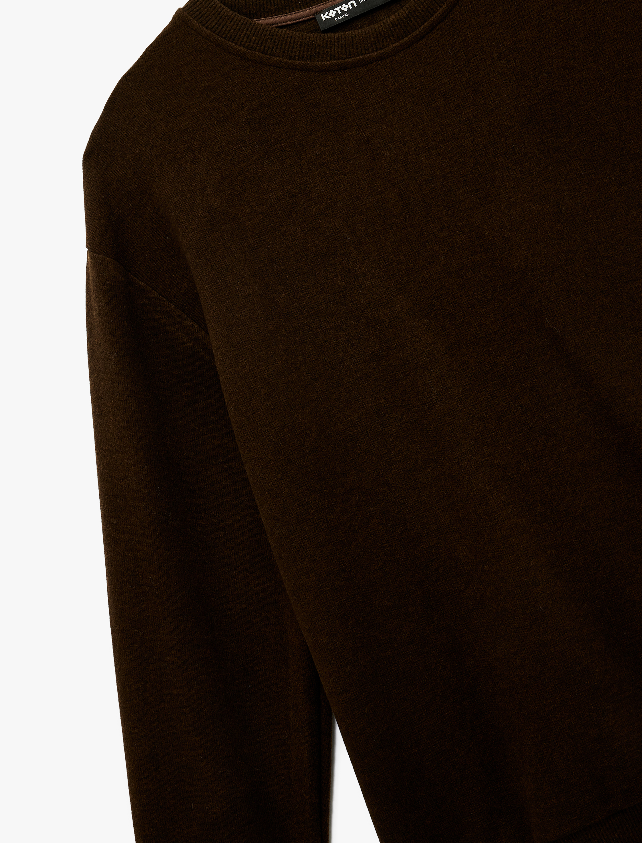   Uzun Kollu Basic Oversize Bisiklet Yaka Sweatshirt