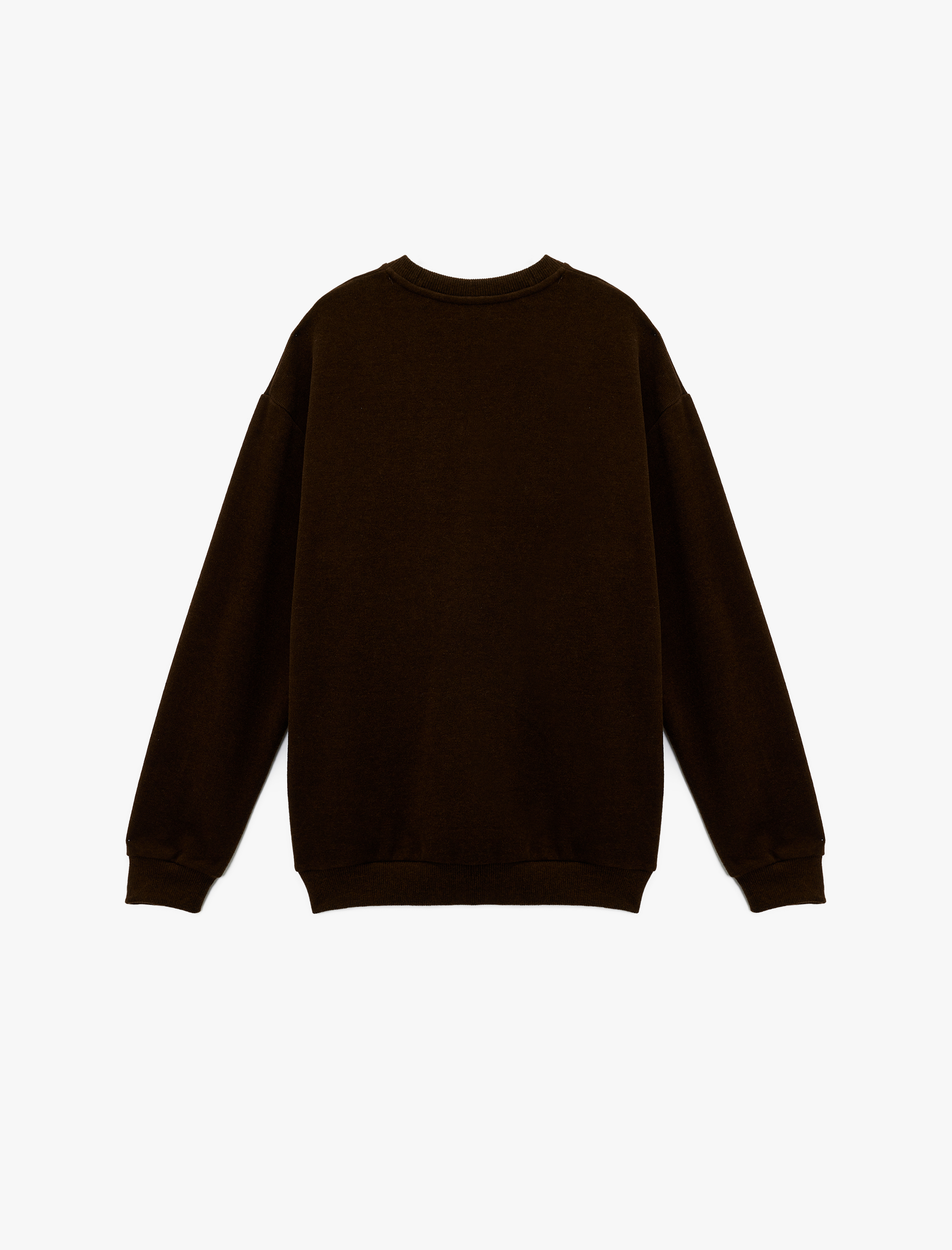   Uzun Kollu Basic Oversize Bisiklet Yaka Sweatshirt