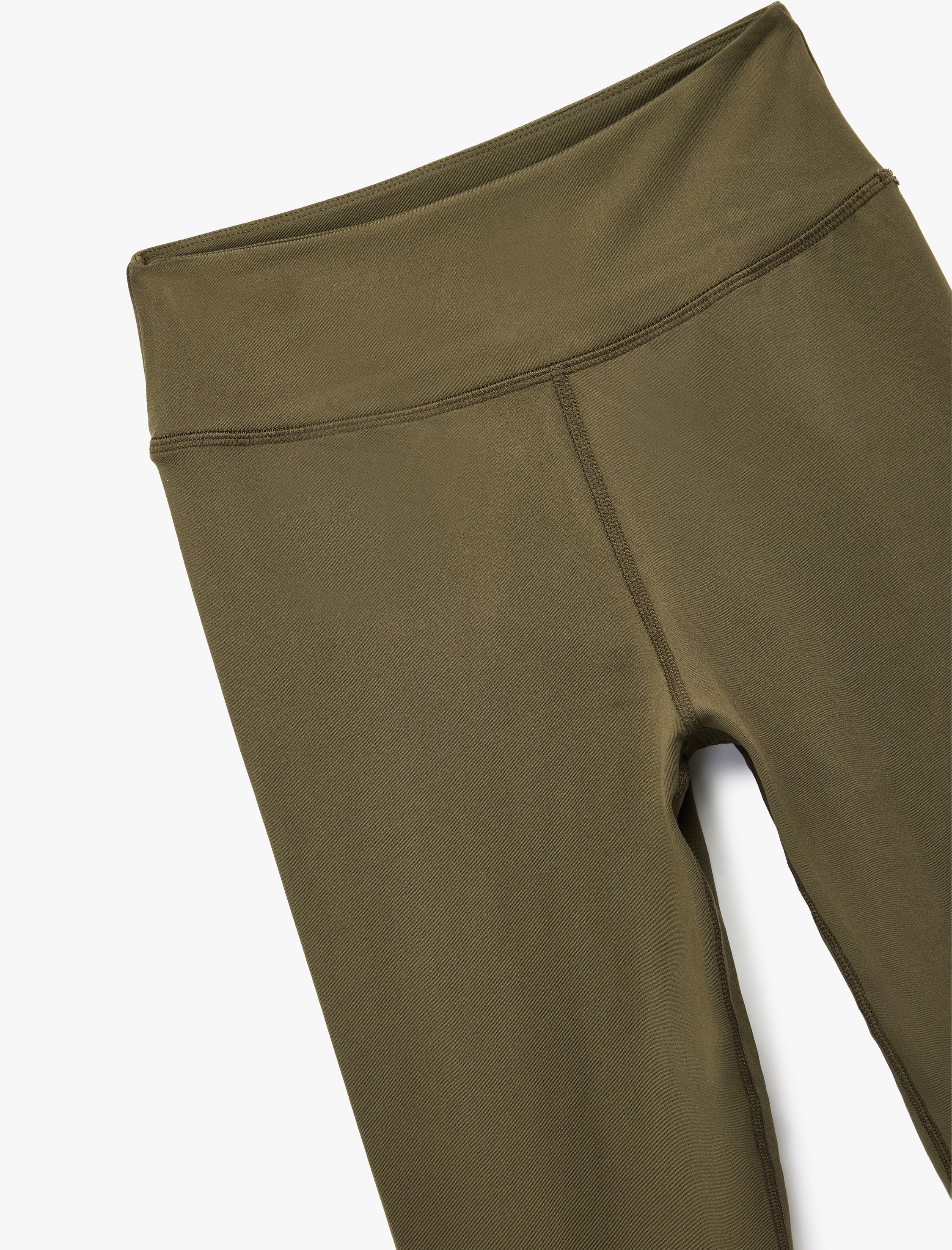   Yüksek Bel Skinny Fit İnterlok Dikiş Detaylı Spor Tayt