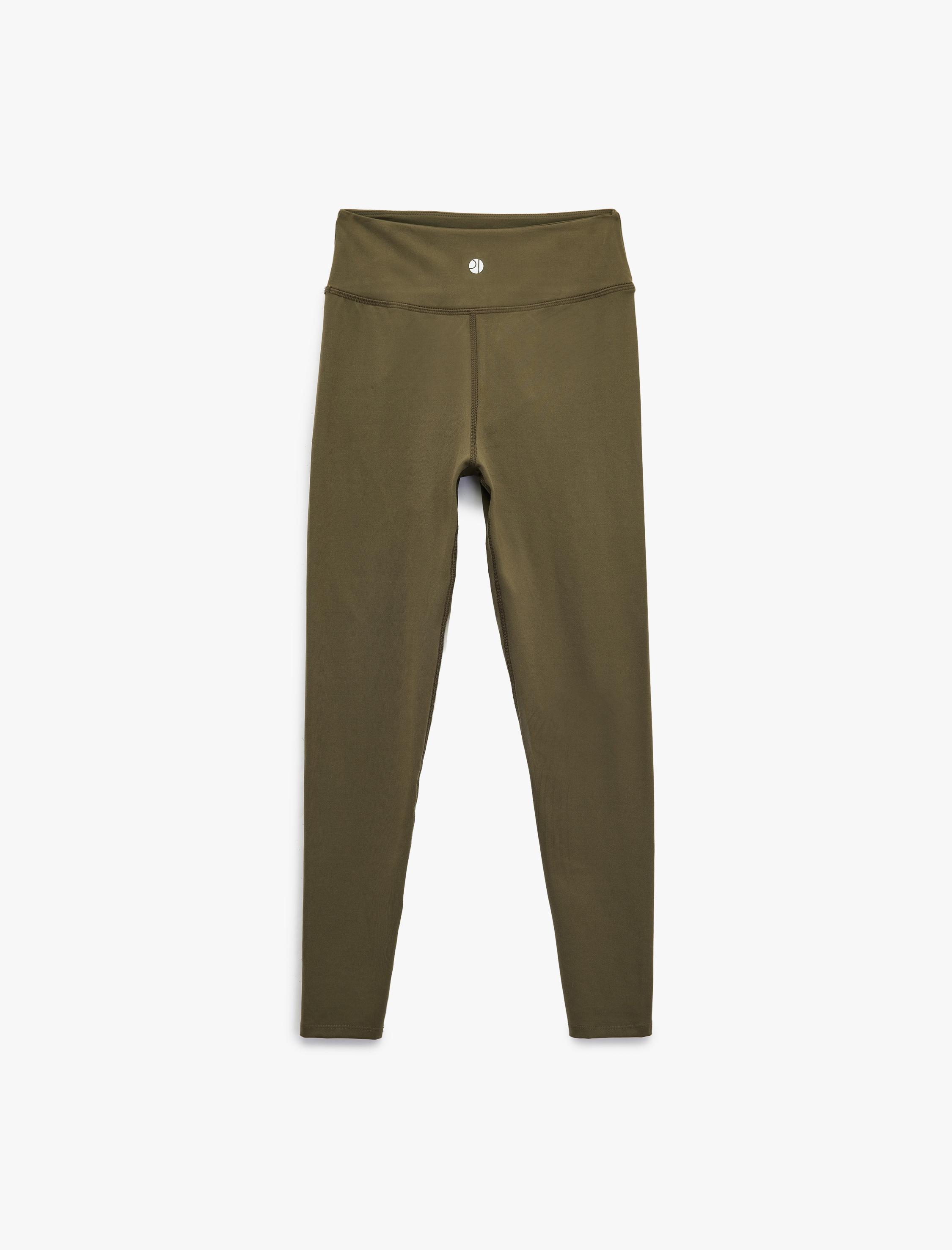   Yüksek Bel Skinny Fit İnterlok Dikiş Detaylı Spor Tayt