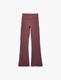 Yüksek Bel İspanyol Paça Slim Fit Tayt