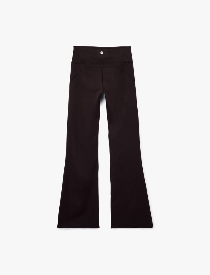  Yüksek Bel İspanyol Paça Slim Fit Tayt