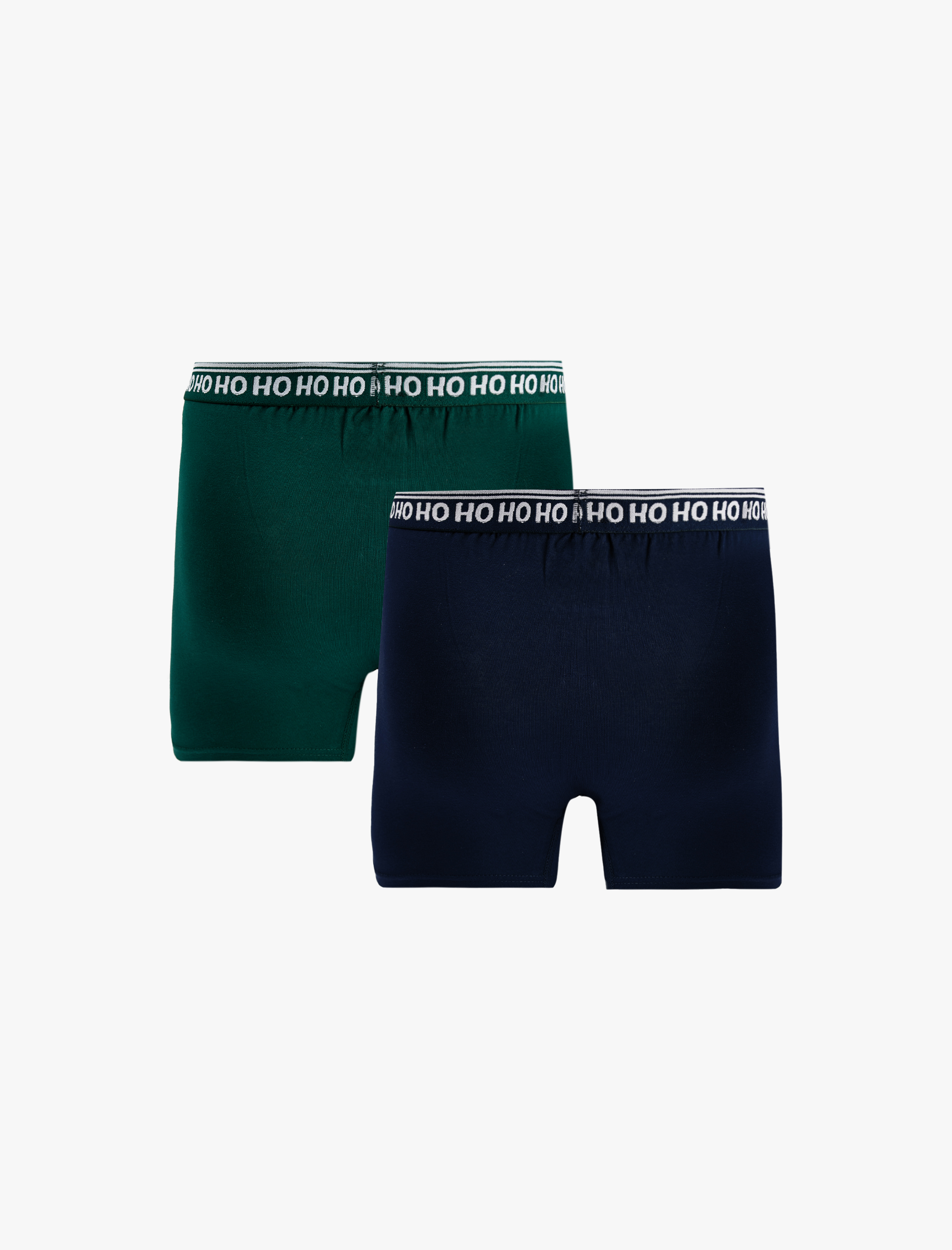   Yılbaşı Temalı Pamuklu Rahat Kalıp 2'li Boxer Seti