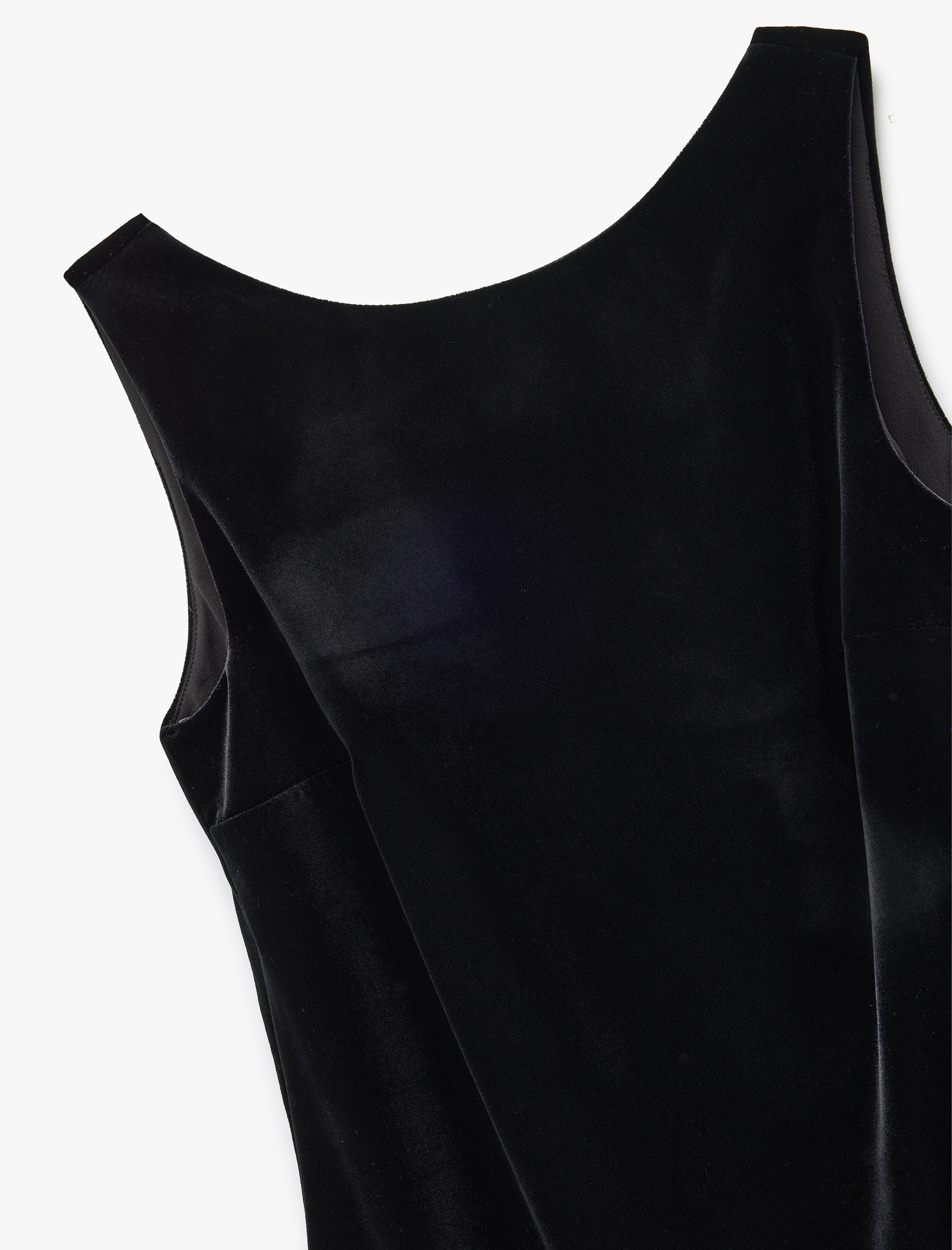   Kolsuz Fiyonklu A Kesim V Yaka Kadife Mini Abiye Elbise