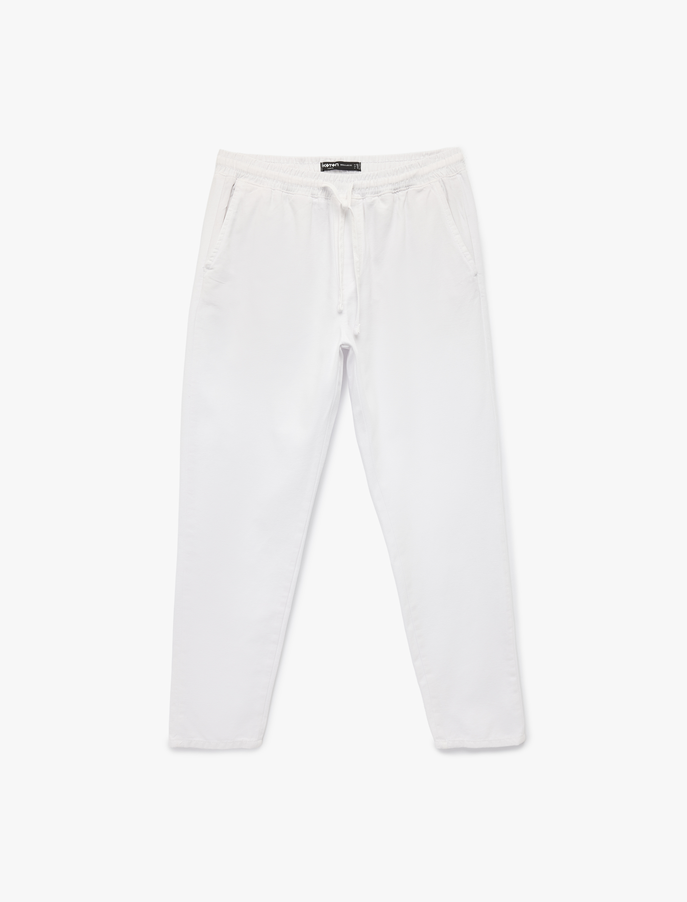   Pamuklu Regular Fit Cepli Beli Bağcıklı Pantolon