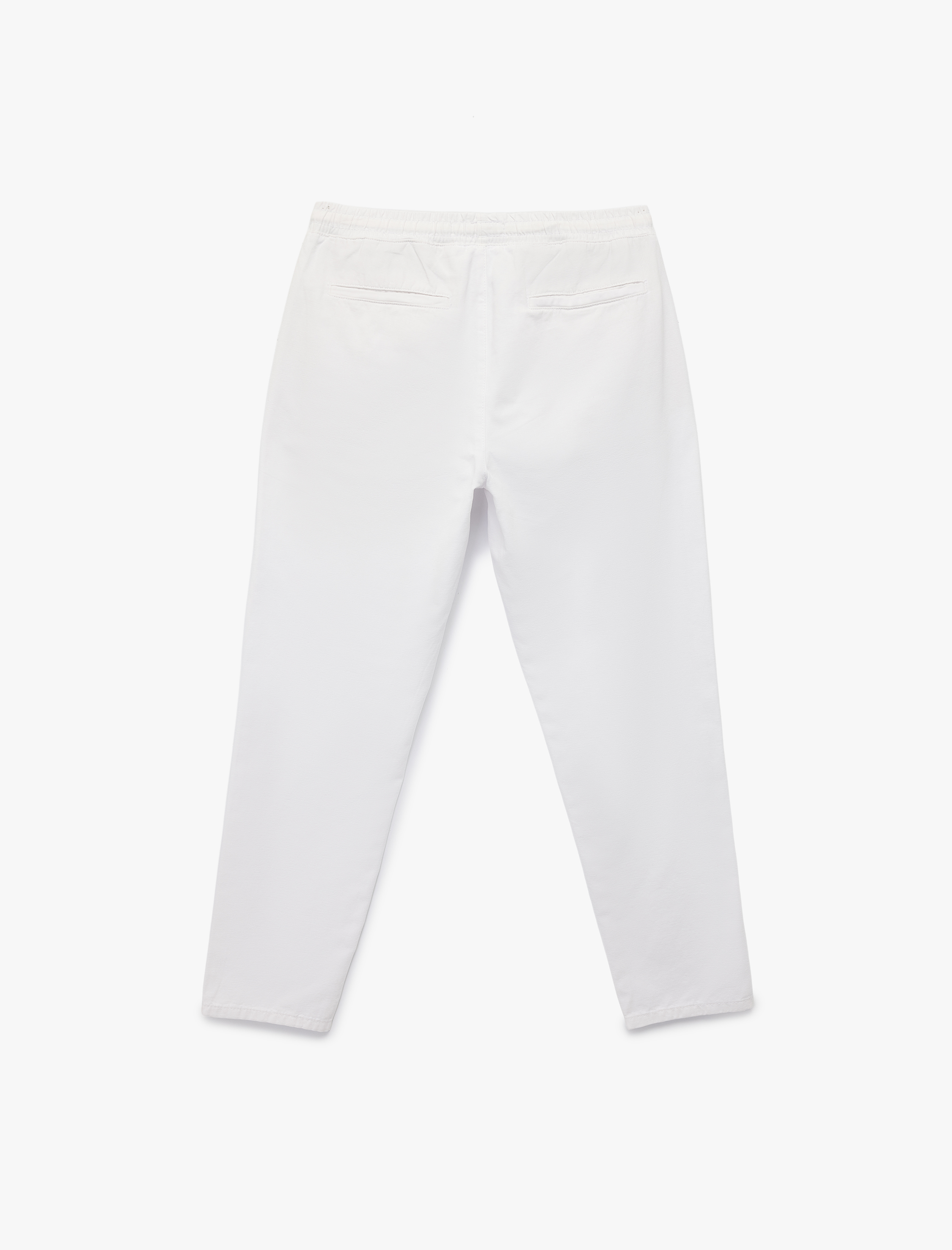   Pamuklu Regular Fit Cepli Beli Bağcıklı Pantolon