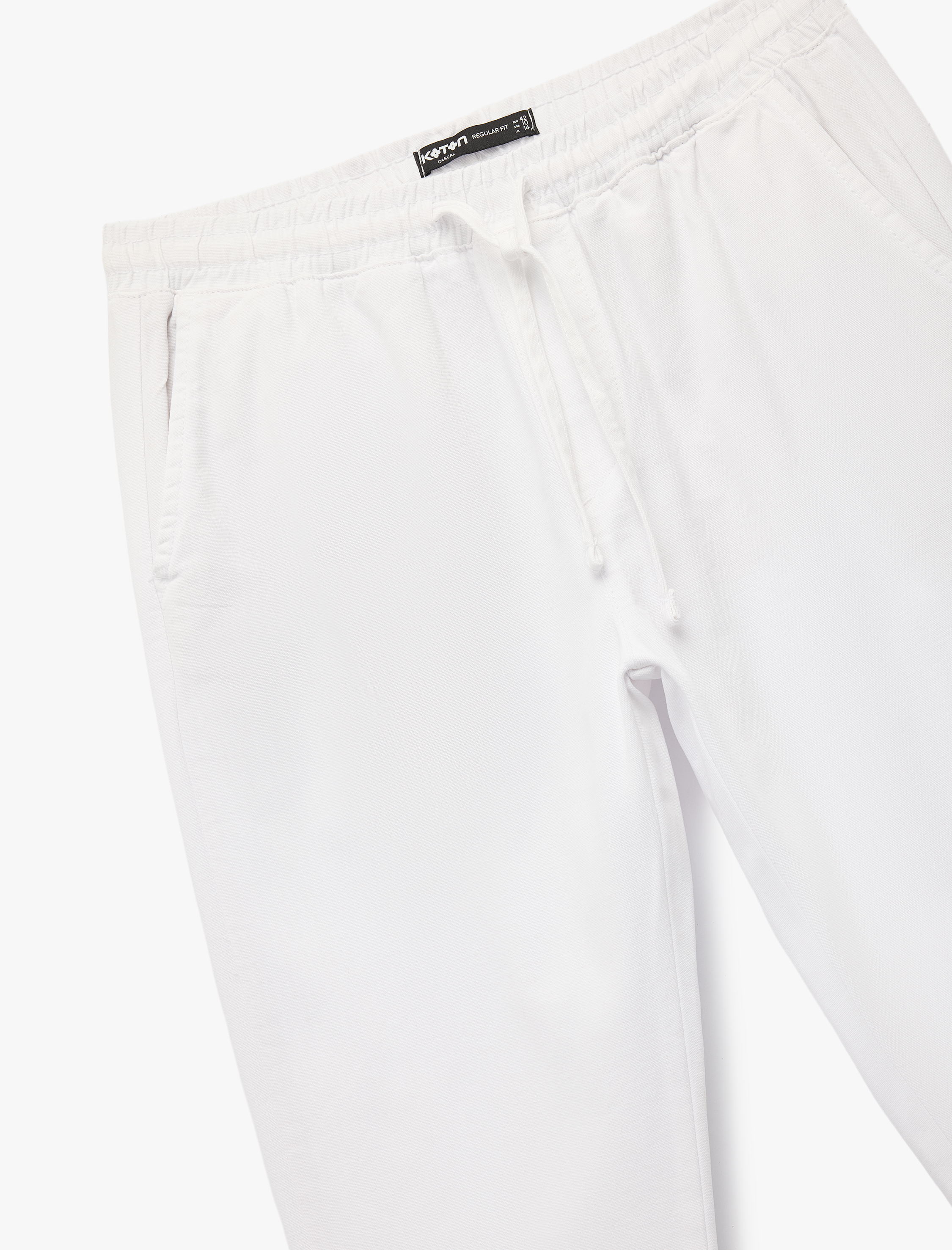   Pamuklu Regular Fit Cepli Beli Bağcıklı Pantolon