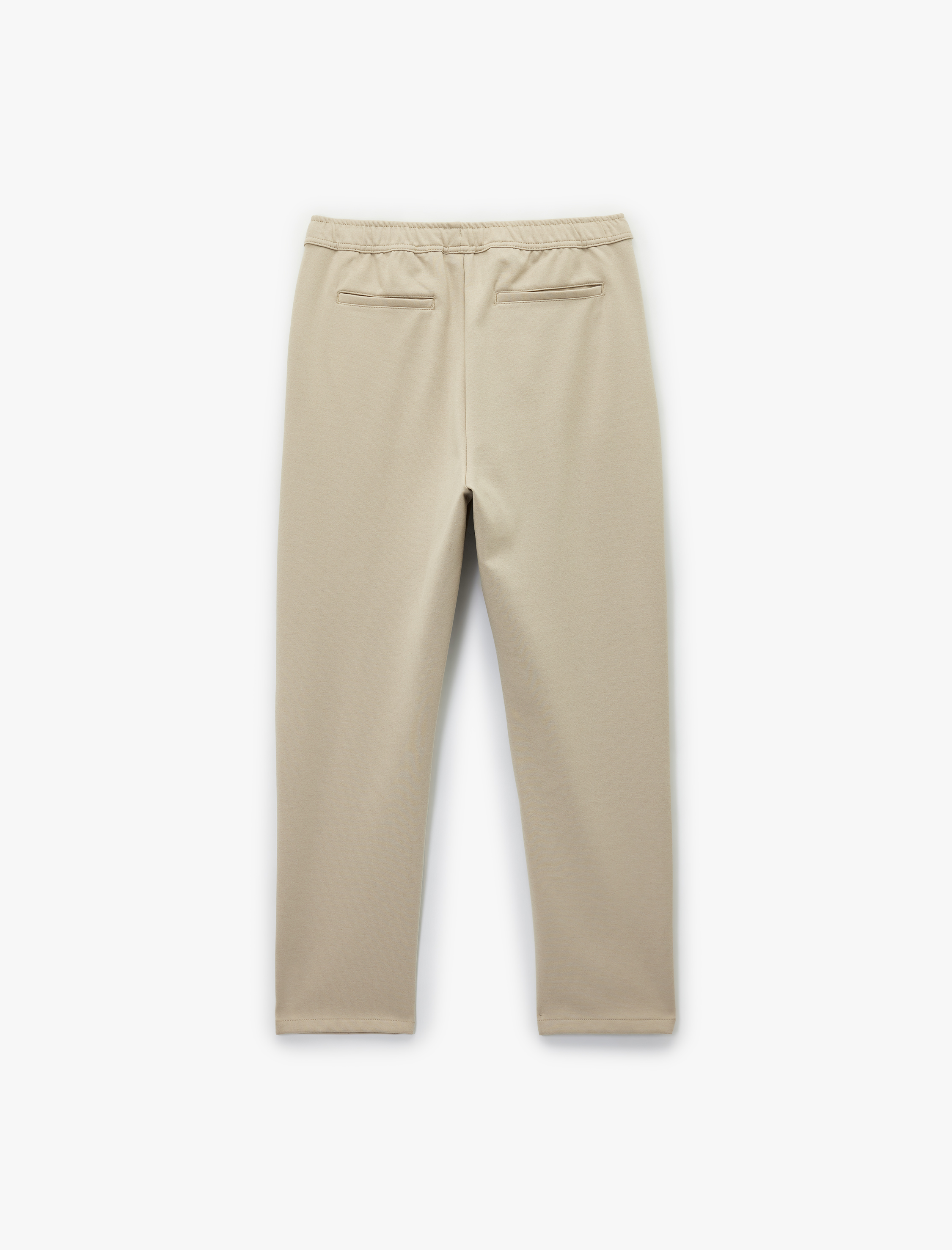   Viskon Karışımlı Cepli Regular Fit Beli Bağcıklı Pantolon