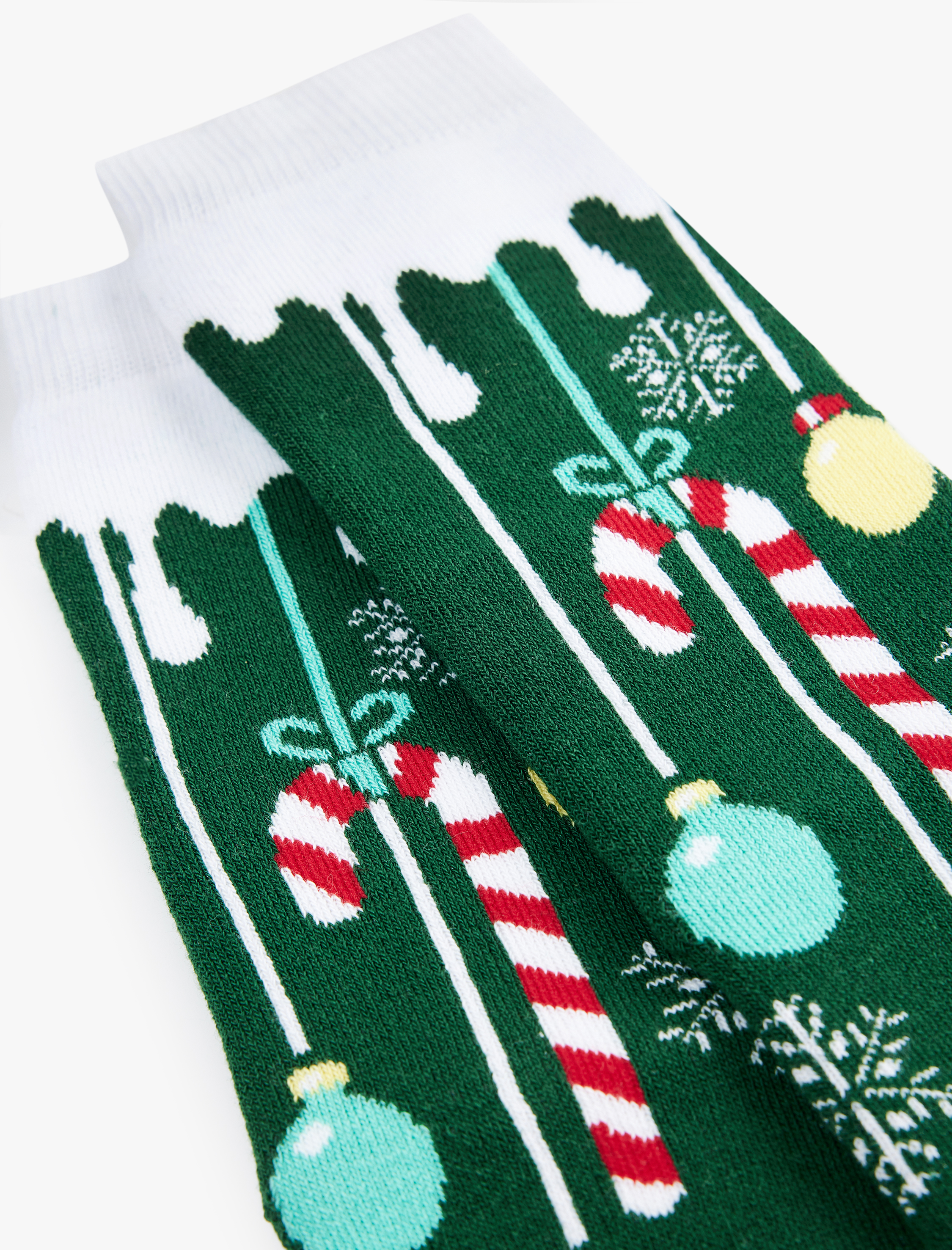  Kadın Pamuklu Kalın Soket Yılbaşı Çorabı