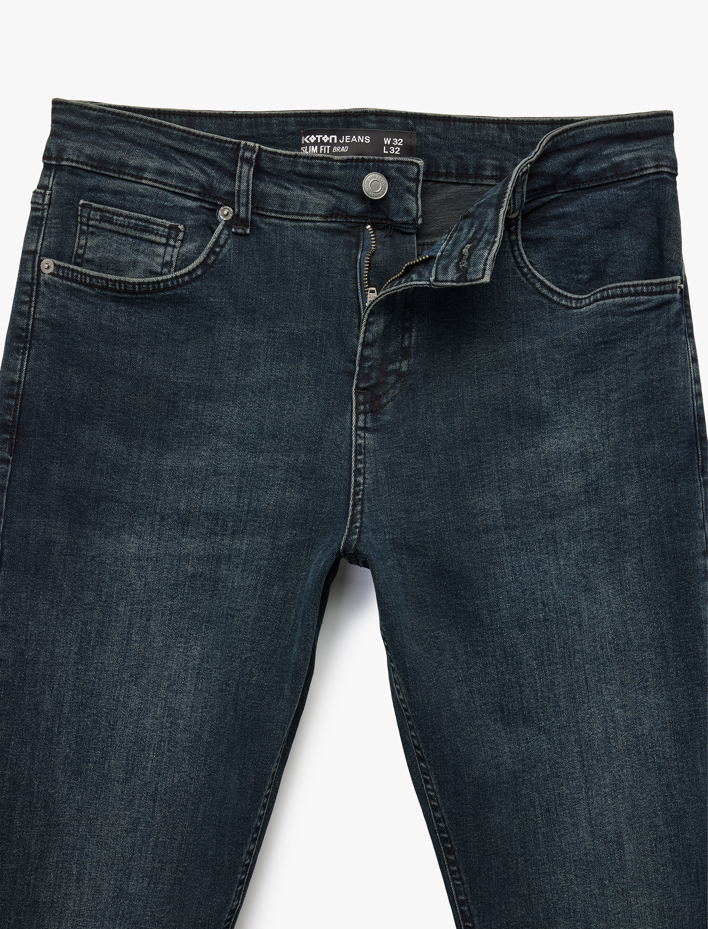   Normal Bel Pamuklu Slim Fit Jean Pantolon - Brad Jean
