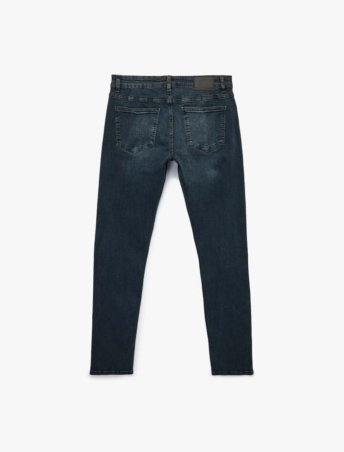  Normal Bel Pamuklu Slim Fit Jean Pantolon - Brad Jean