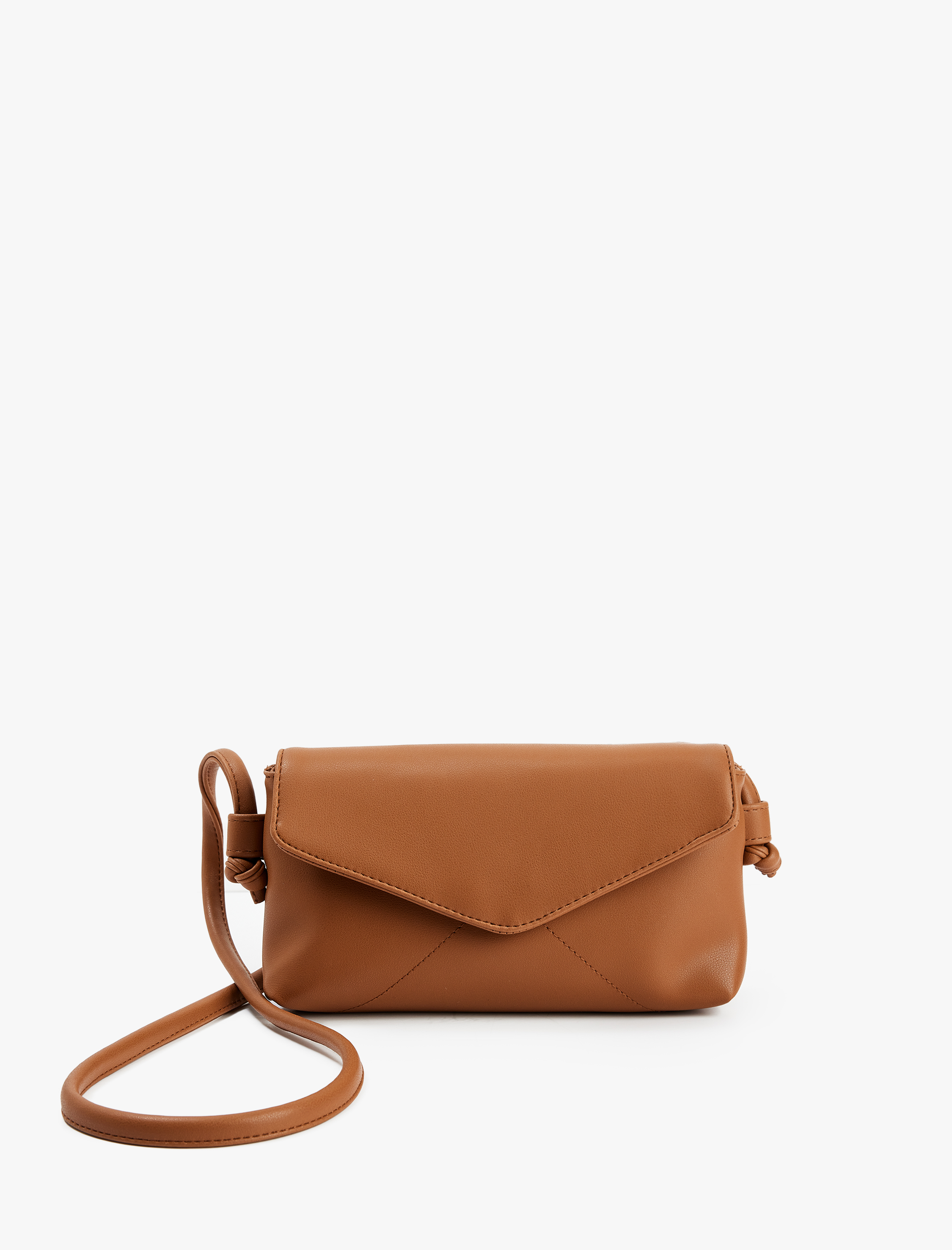  Kadın Suni Deri Saplı Kapaklı Çapraz Çanta