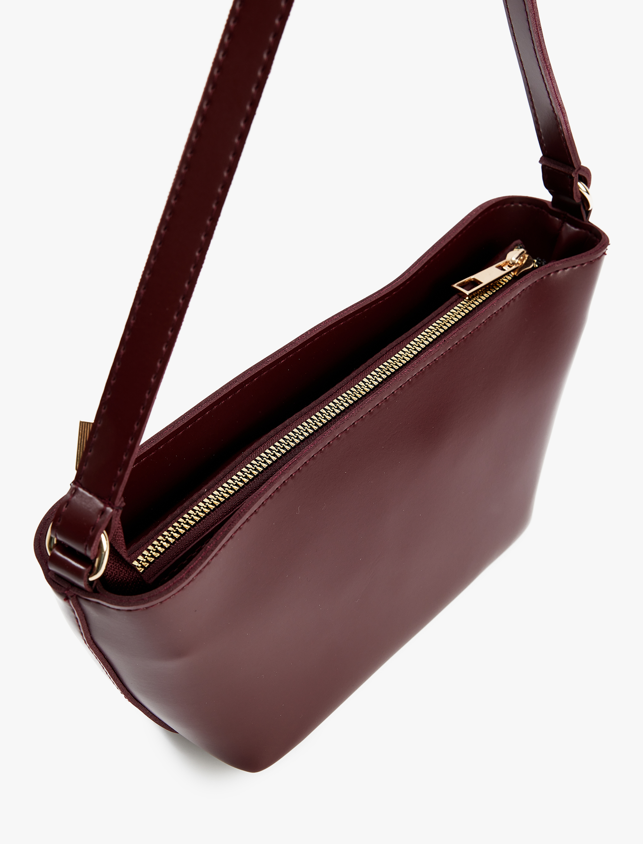  Kadın Omuz Askılı Fermuarlı Suni Deri Çanta