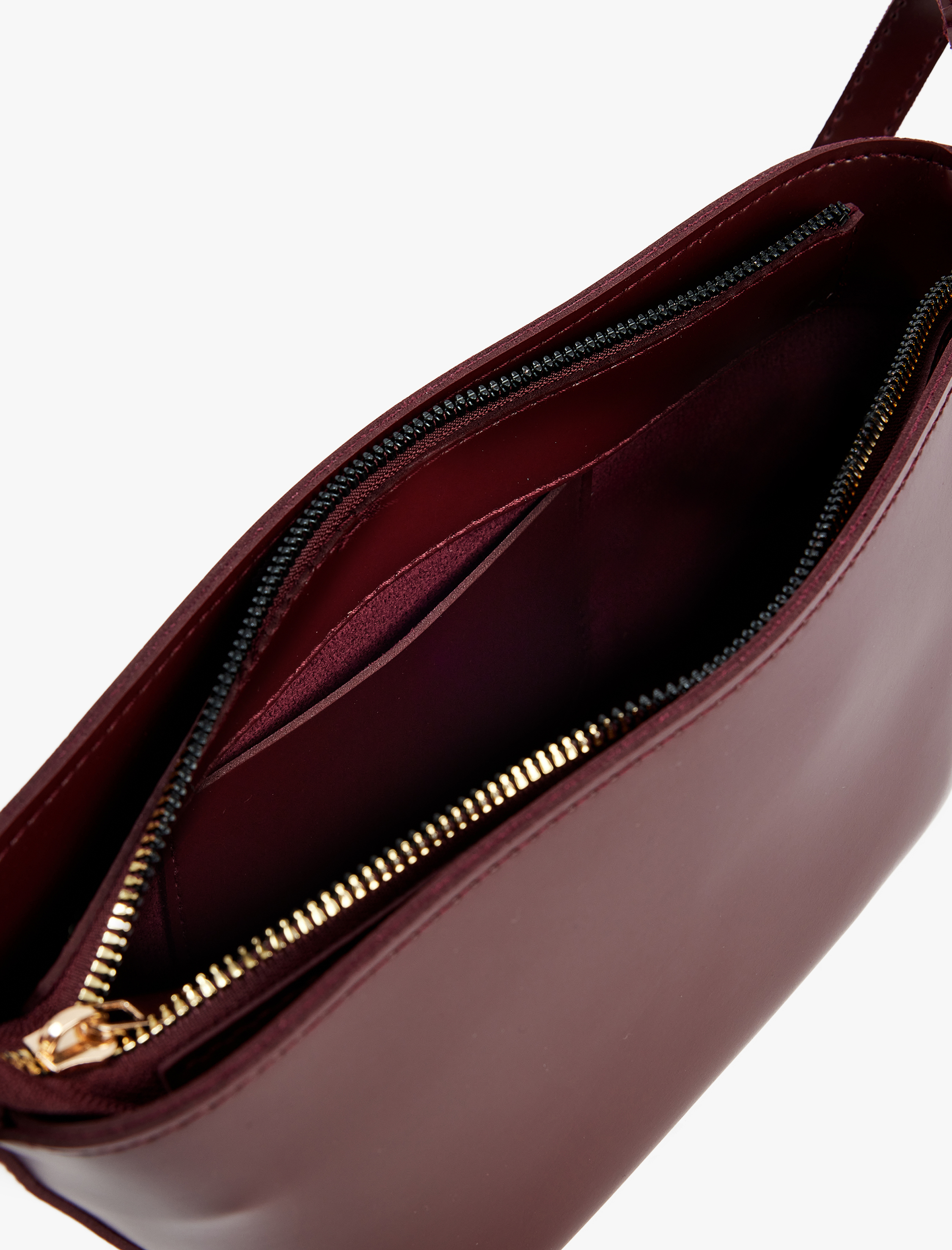  Kadın Omuz Askılı Fermuarlı Suni Deri Çanta