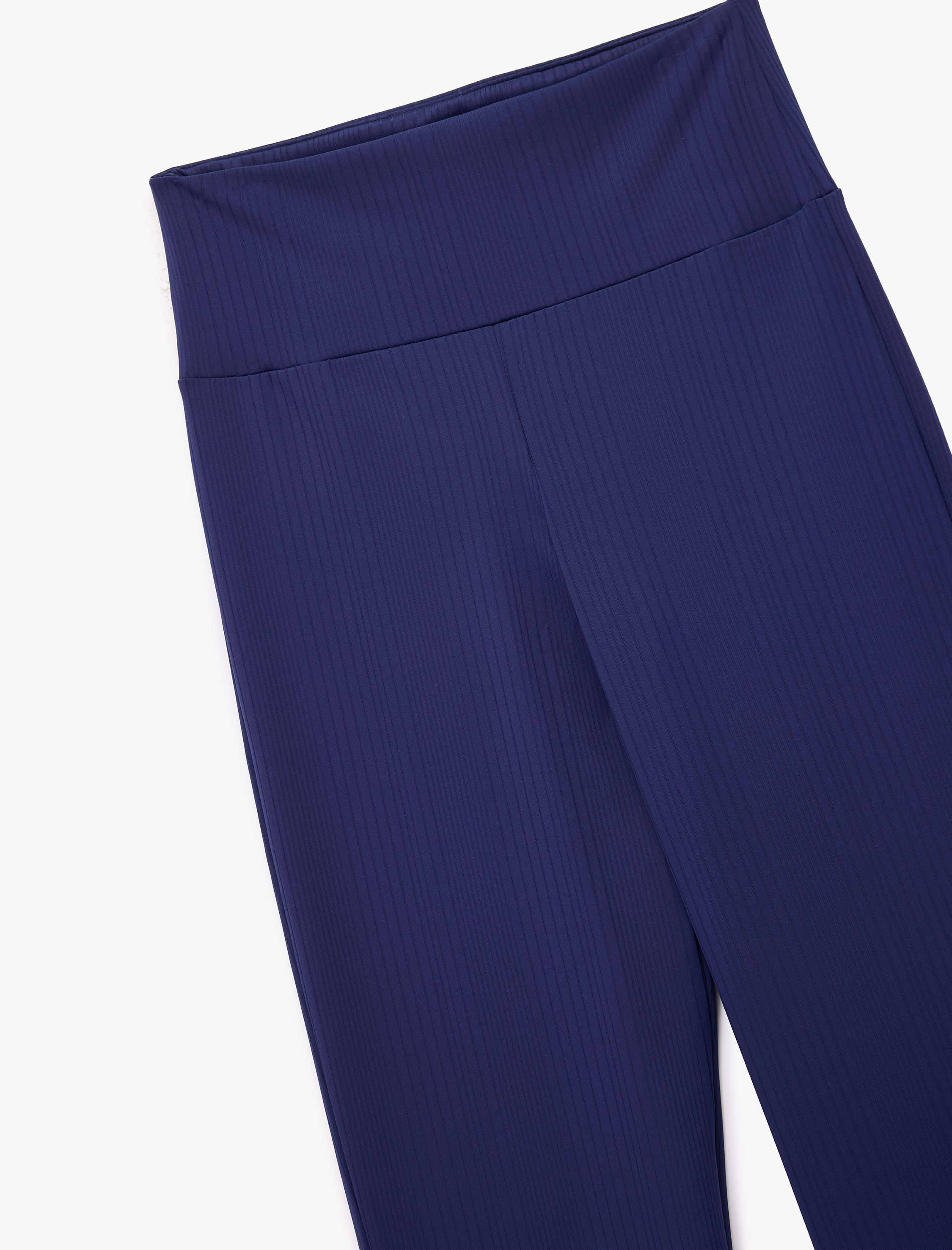   Yüksek Bel Dokulu İspanyol Paça Spor Tayt