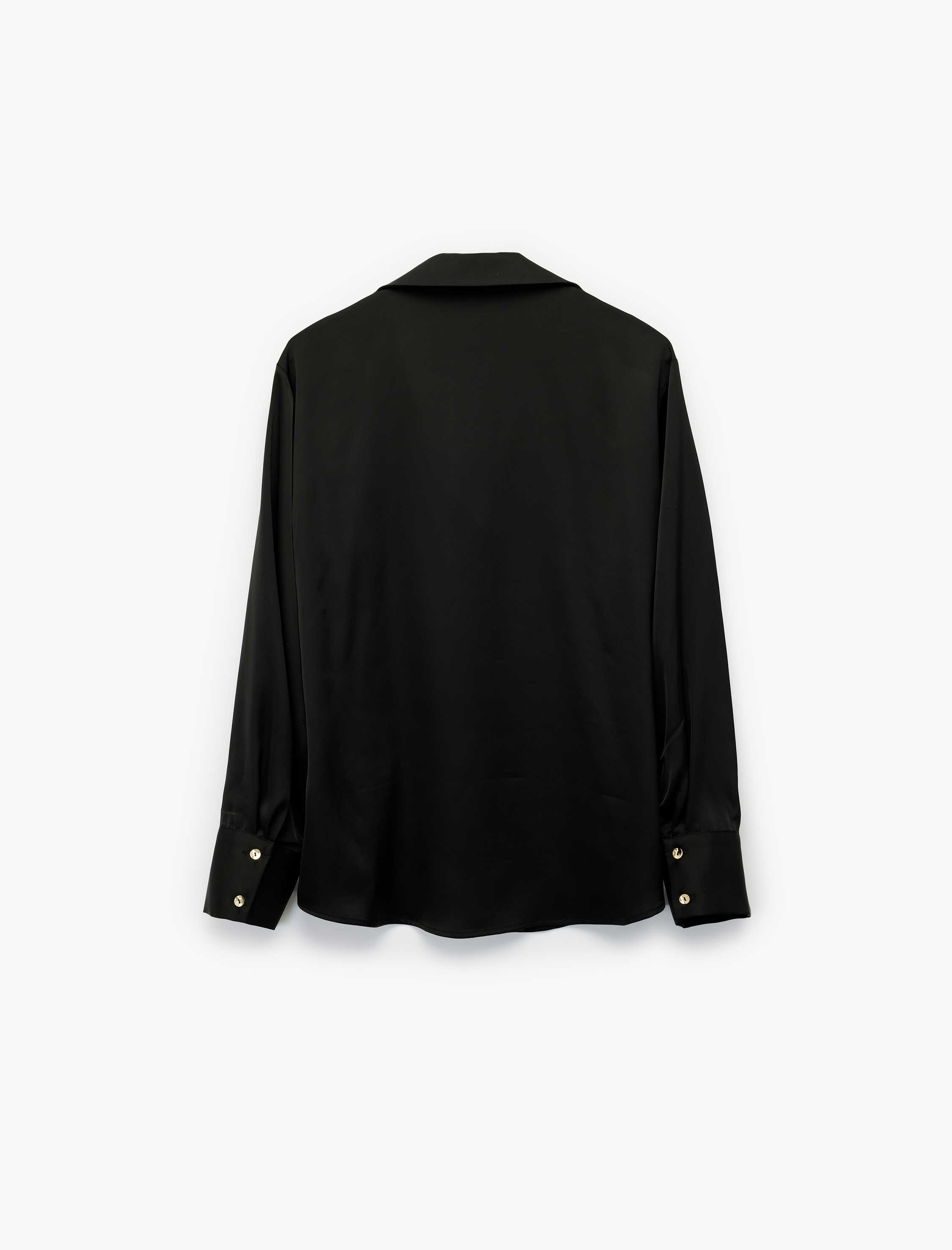   Klasik Yaka Rahat Kalıp Düğmeli Uzun Kollu Gömlek