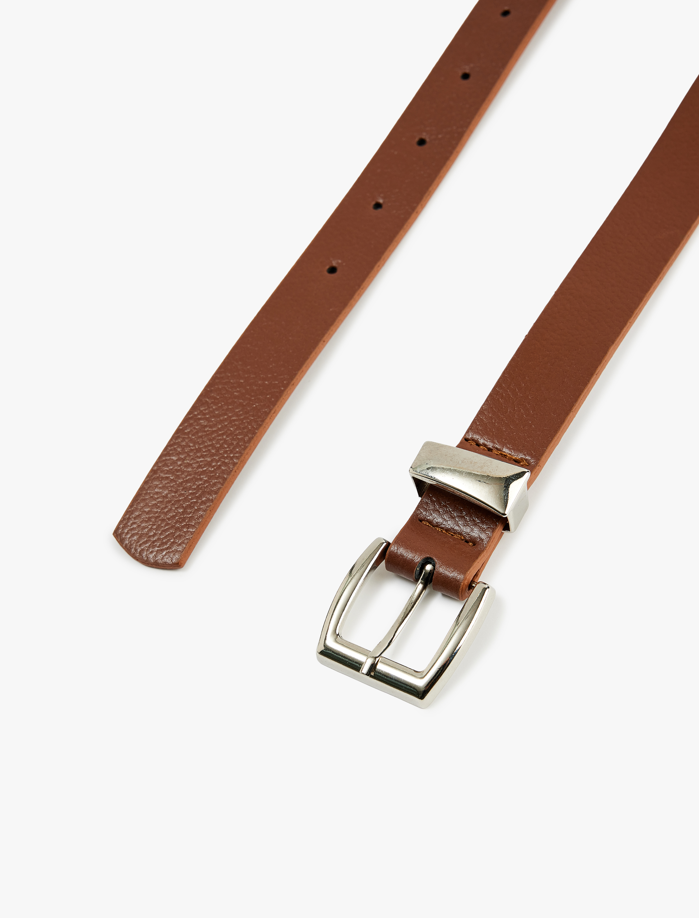  Kadın Metal Tokalı Suni Deri İnce Kemer