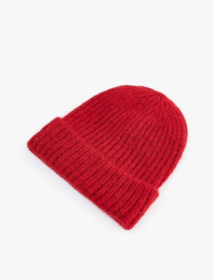 Kadın Basic Katlı Örgü Bere