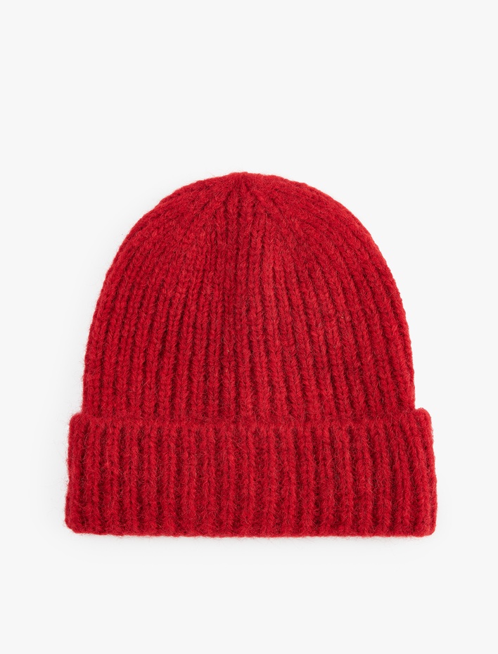 Kadın Basic Katlı Örgü Bere