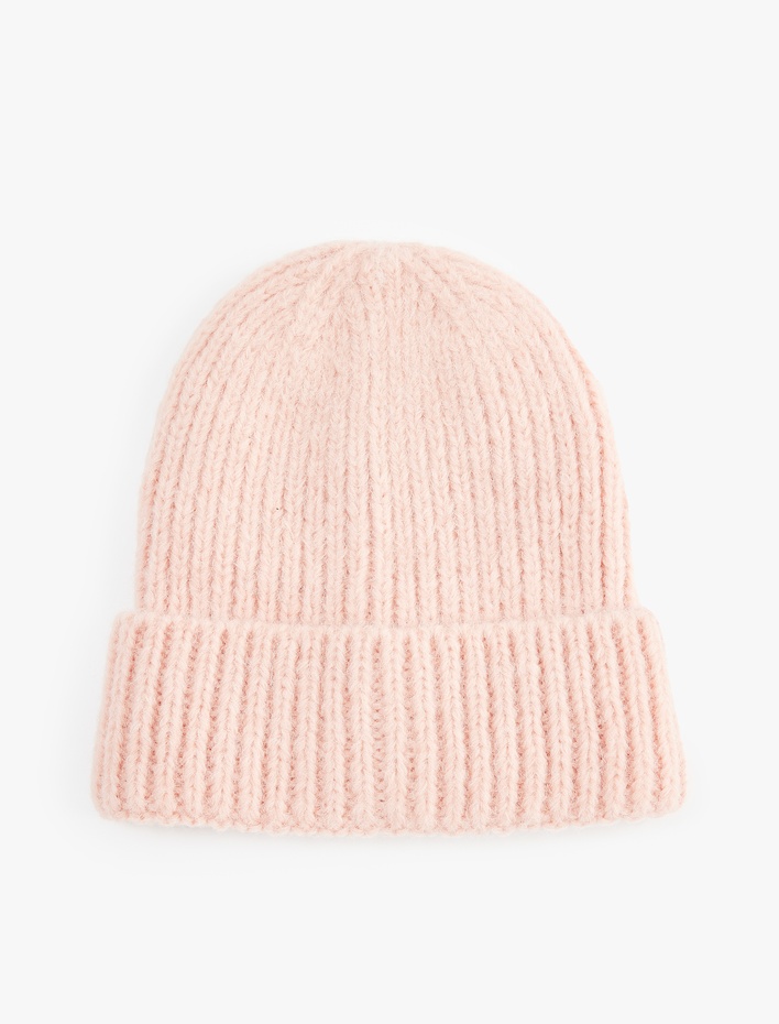 Kadın Basic Katlı Örgü Bere