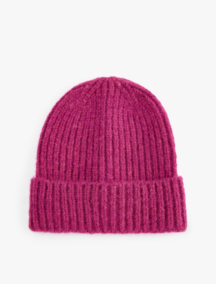 Kadın Basic Katlı Örgü Bere