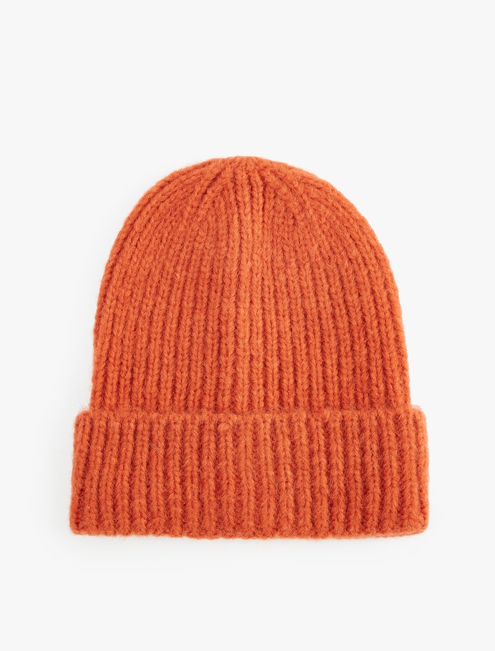 Kadın Basic Katlı Örgü Bere