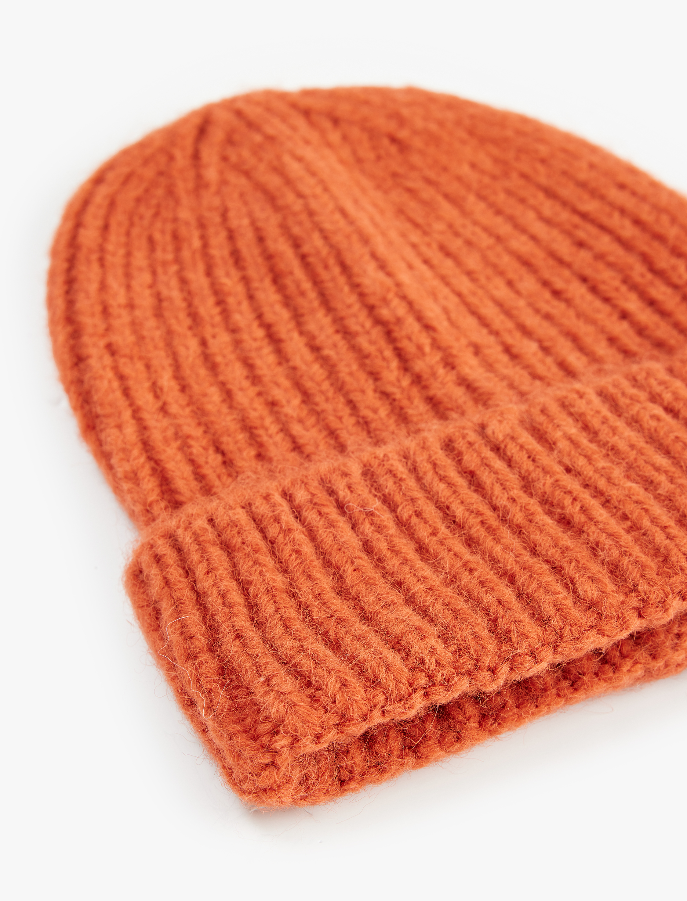  Kadın Basic Katlı Örgü Bere