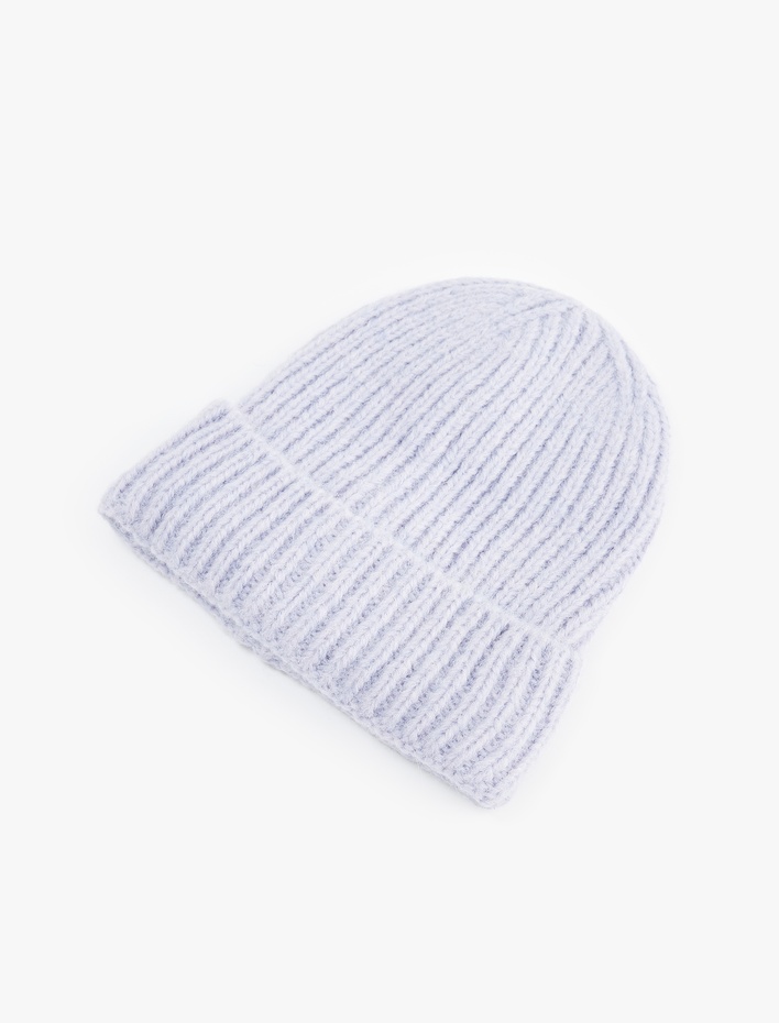 Kadın Basic Katlı Örgü Bere