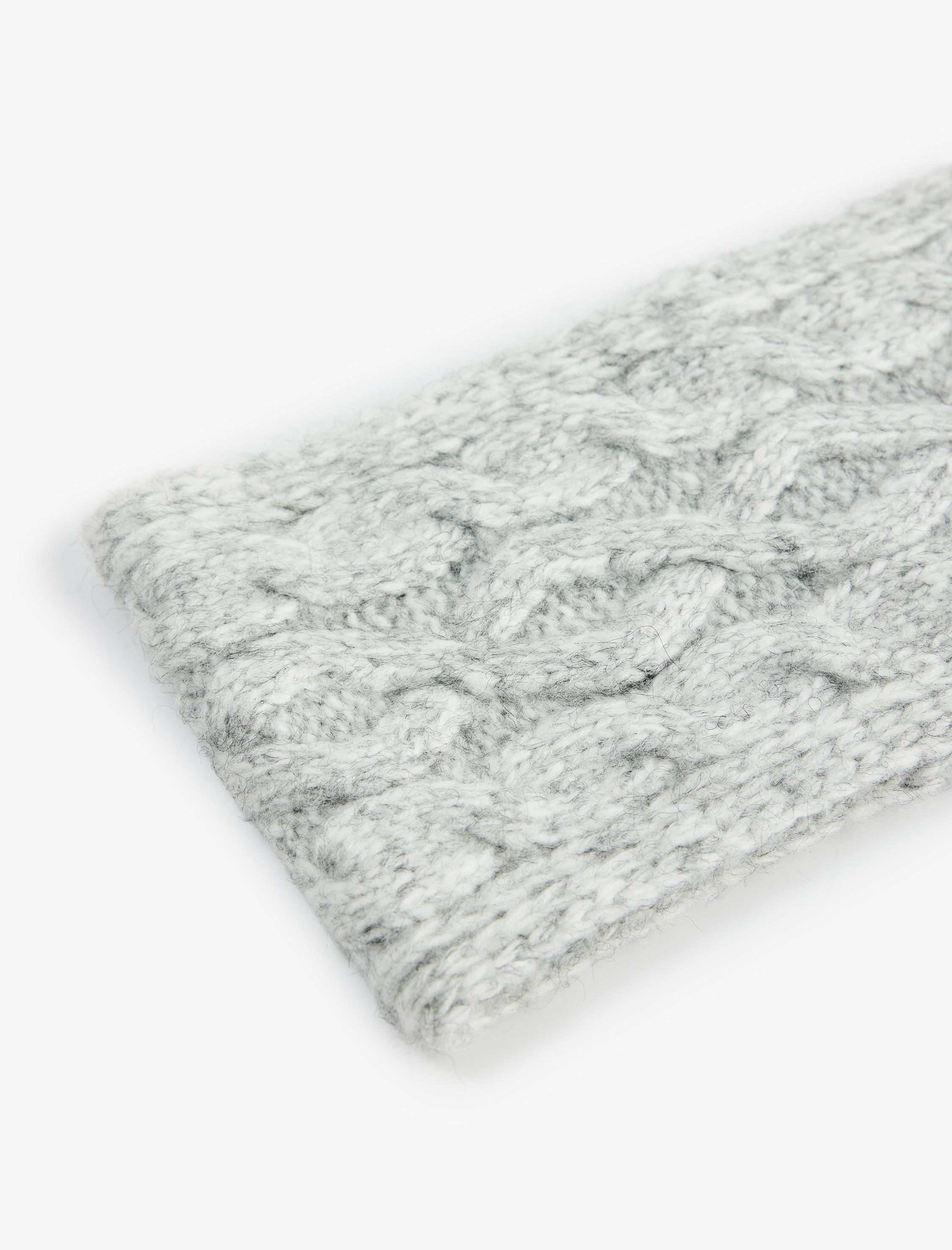  Kadın Örgü Detaylı Triko Saç Bandı