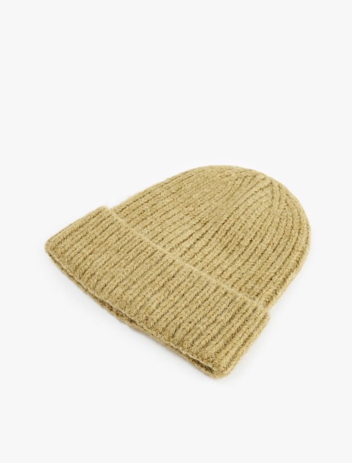 Kadın Basic Katlı Örgü Bere