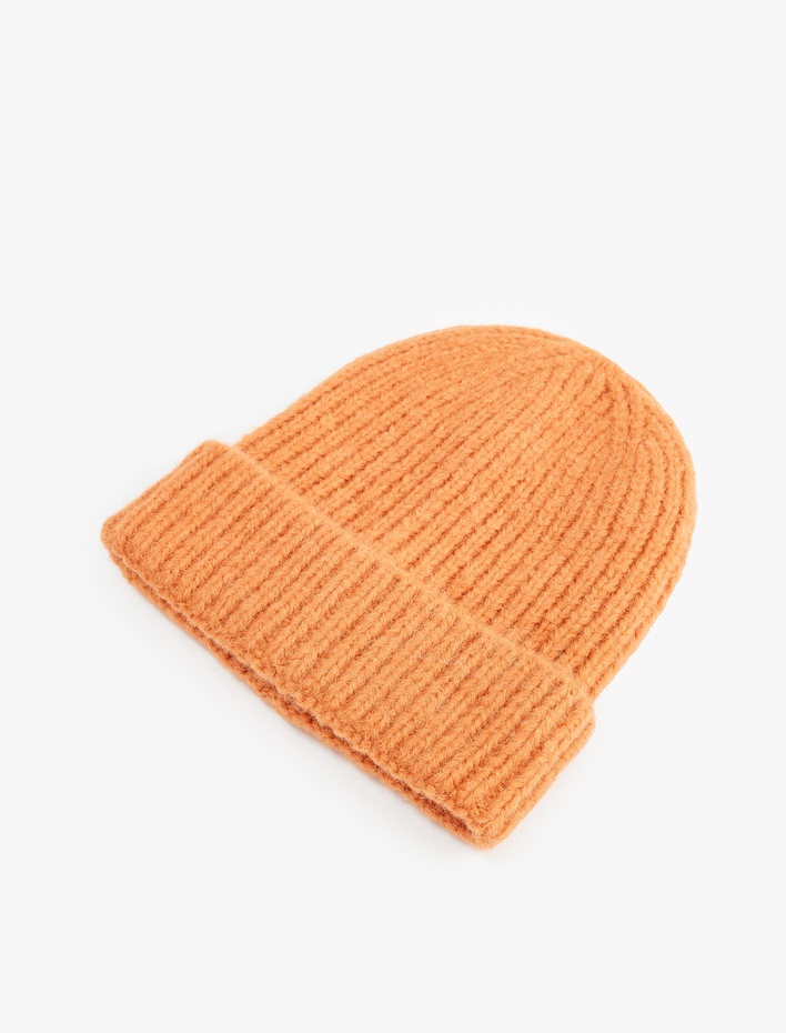 Kadın Basic Katlı Örgü Bere