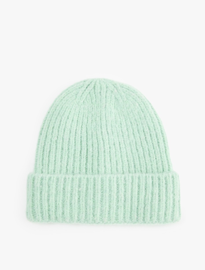 Kadın Basic Katlı Örgü Bere