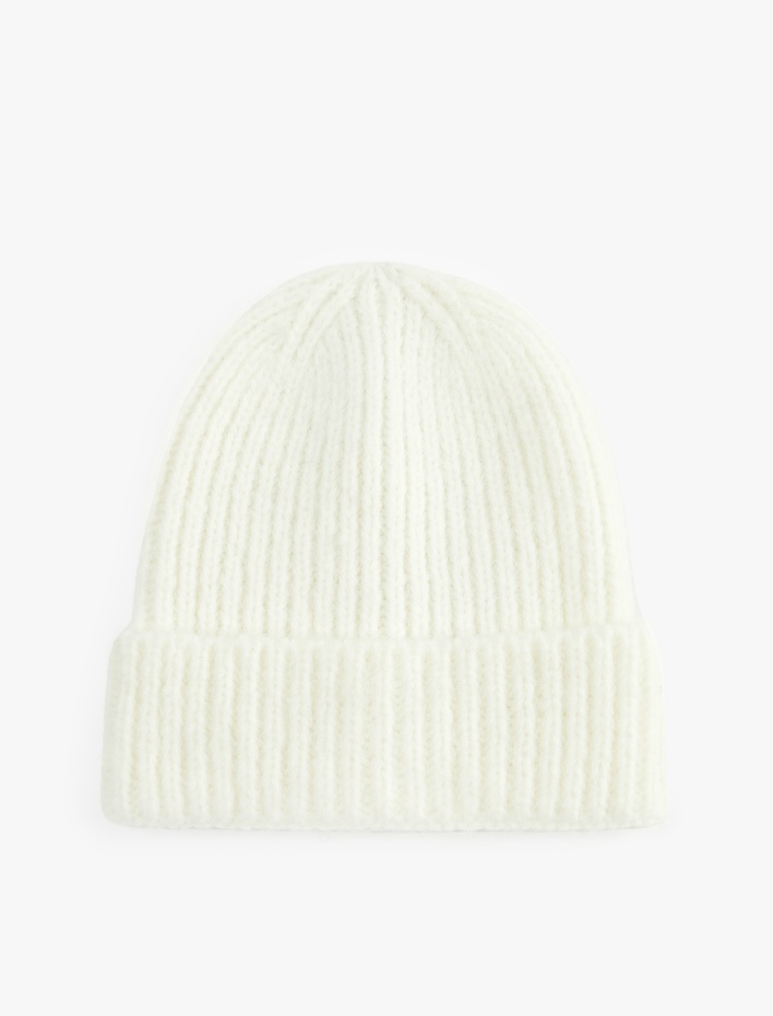 Kadın Basic Katlı Örgü Bere