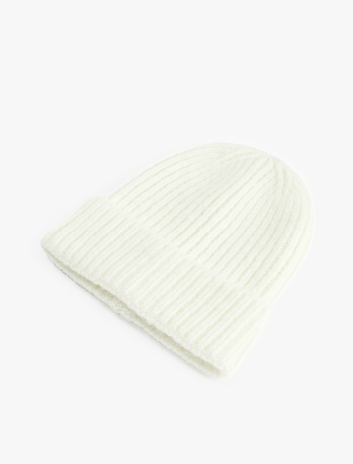 Kadın Basic Katlı Örgü Bere