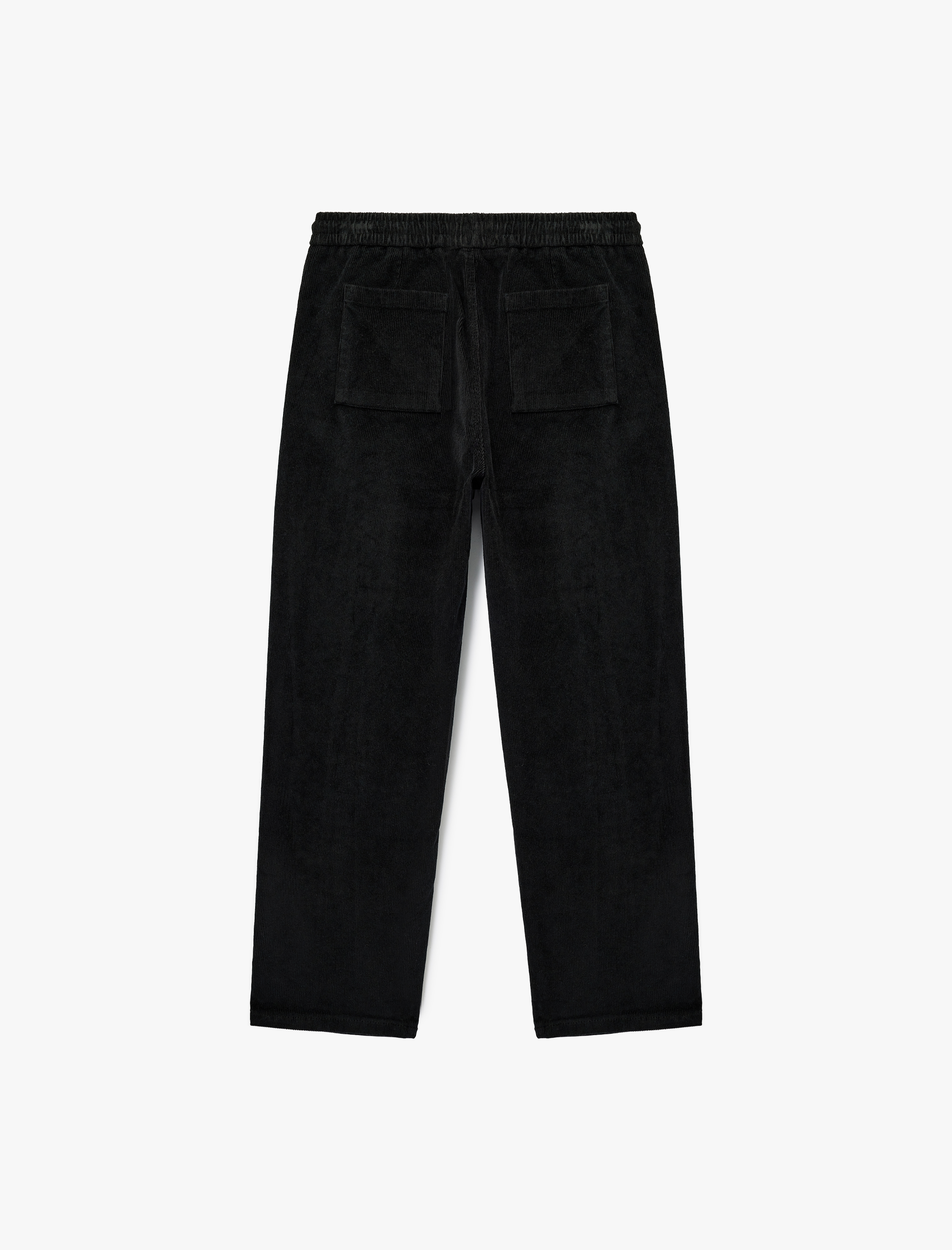   Pamuklu Cepli Bol Kalıp Beli Bağcıklı Kışlık Fitilli Kadife Pantolon