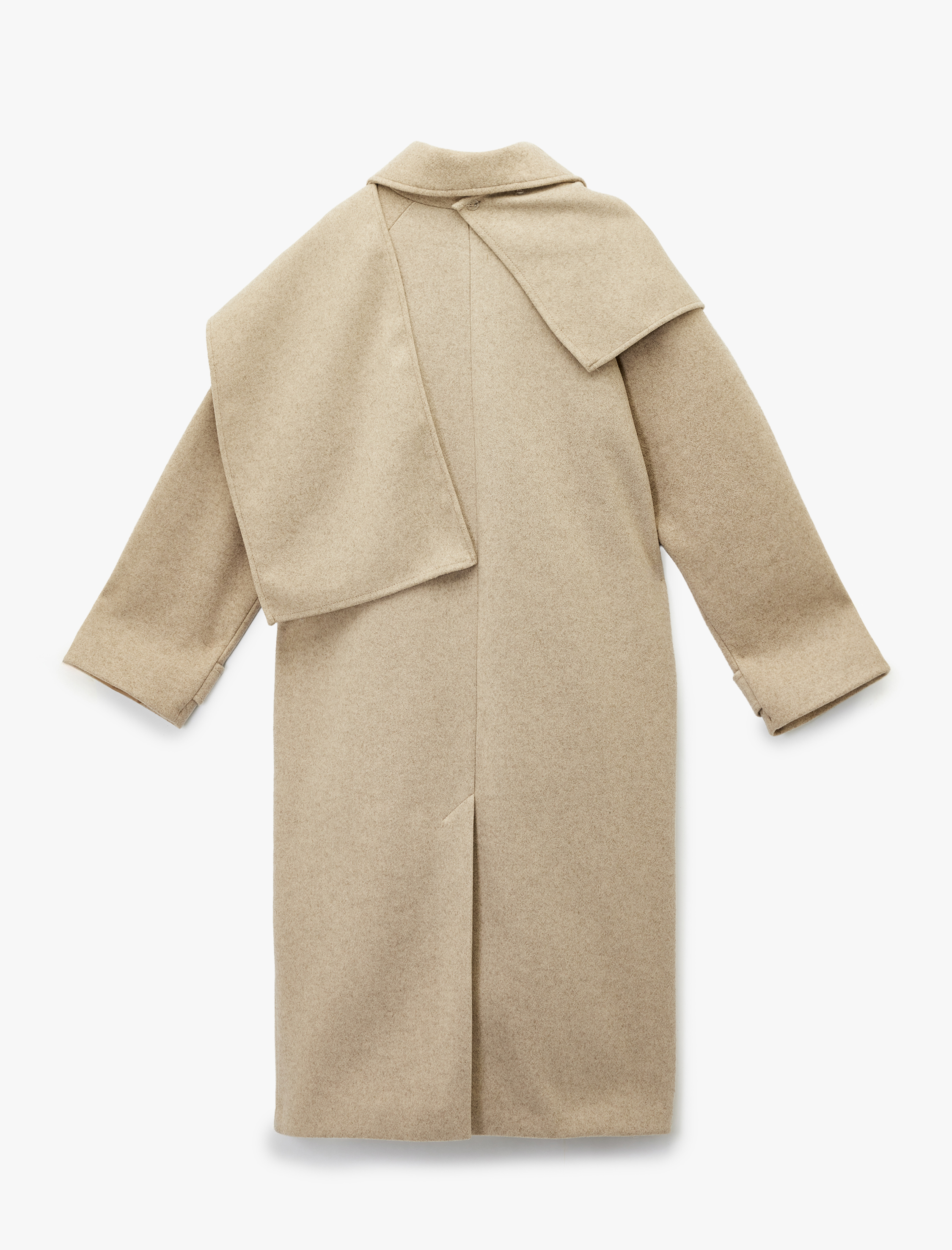   Atkılı Kaban Kaşe Düğmeli Cepli Uzun Kollu