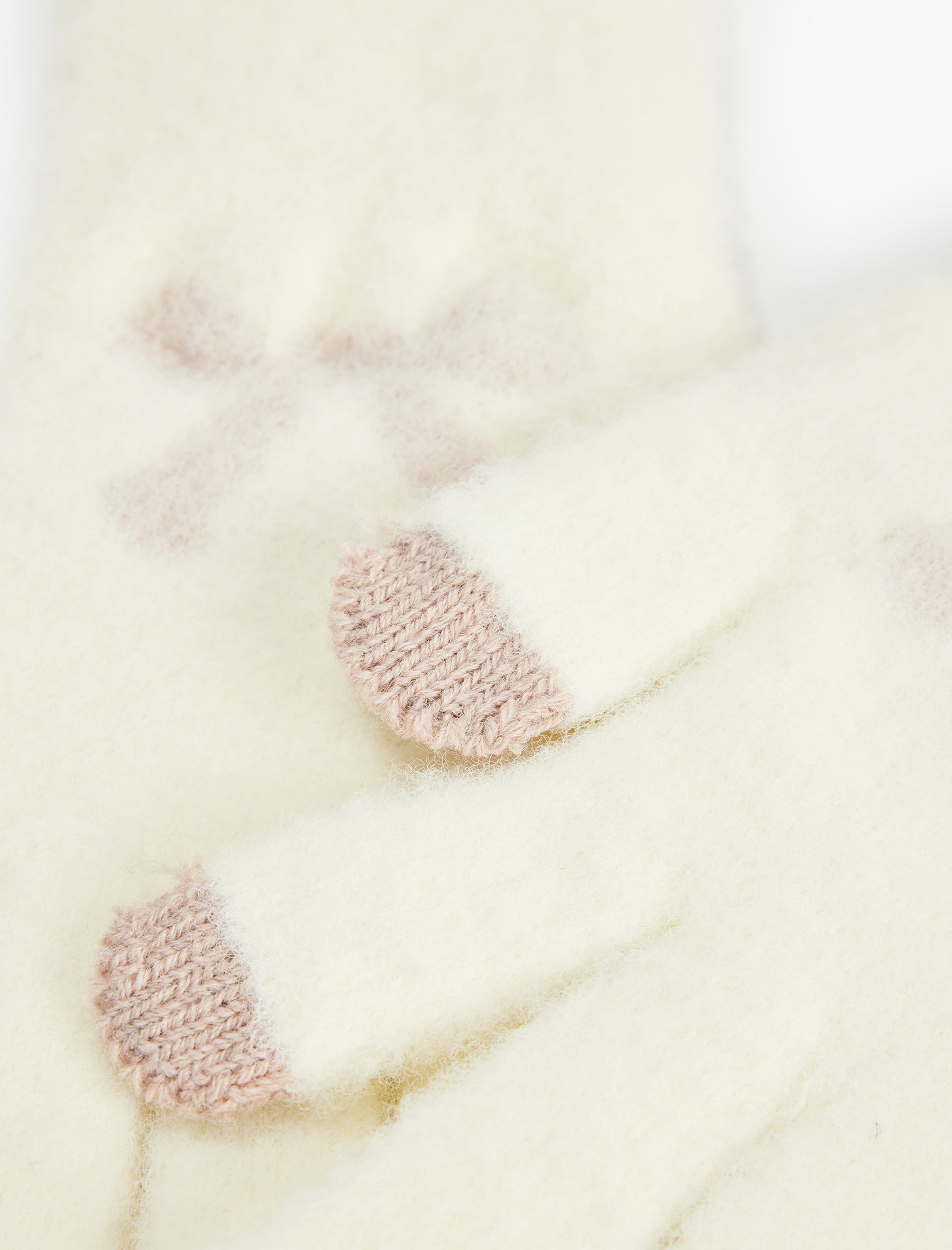  Kız Çocuk Fiyonk Detaylı Triko Eldiven